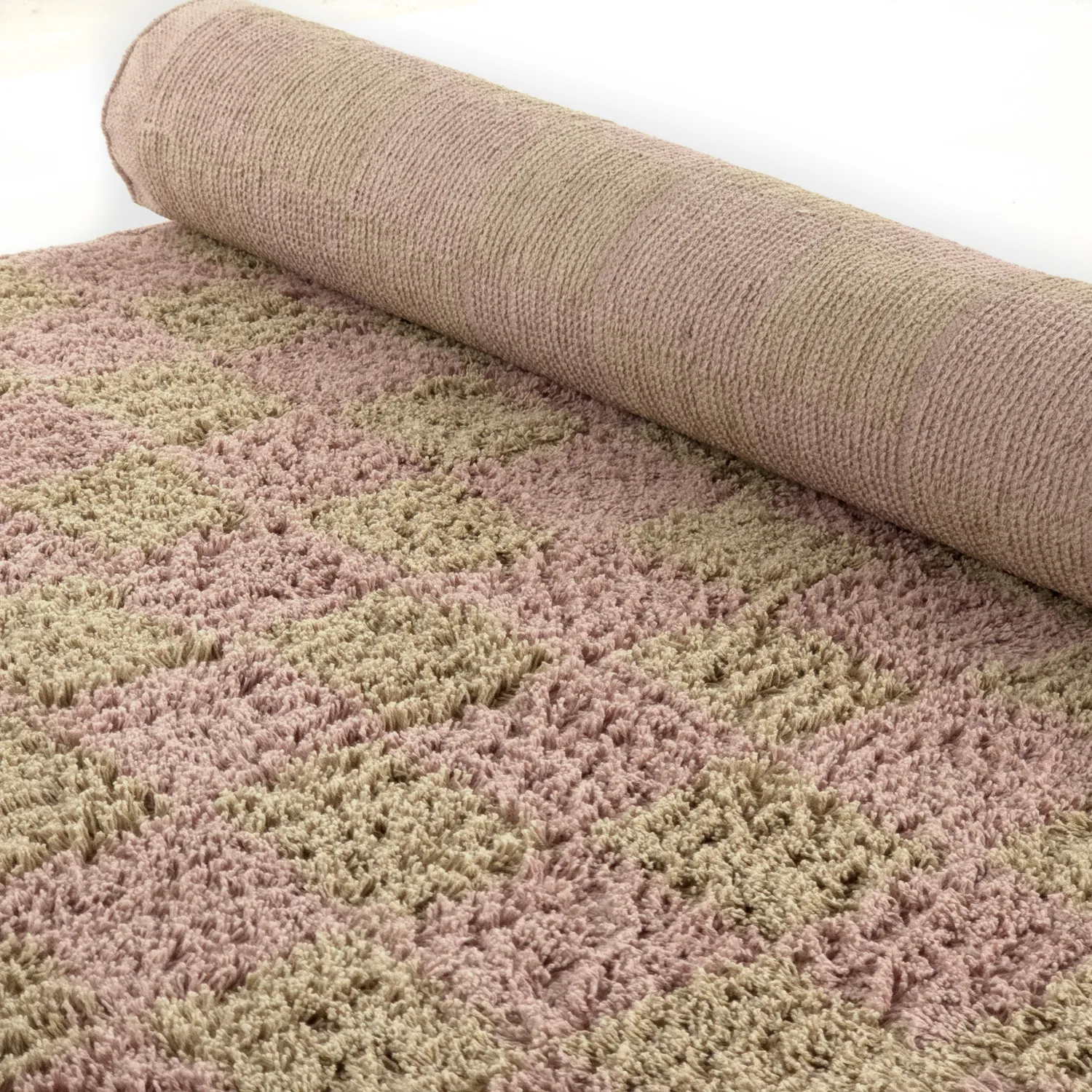 Ryijymatot - Elsey Natural Cotton Shaggy (pinkki/oranssi)