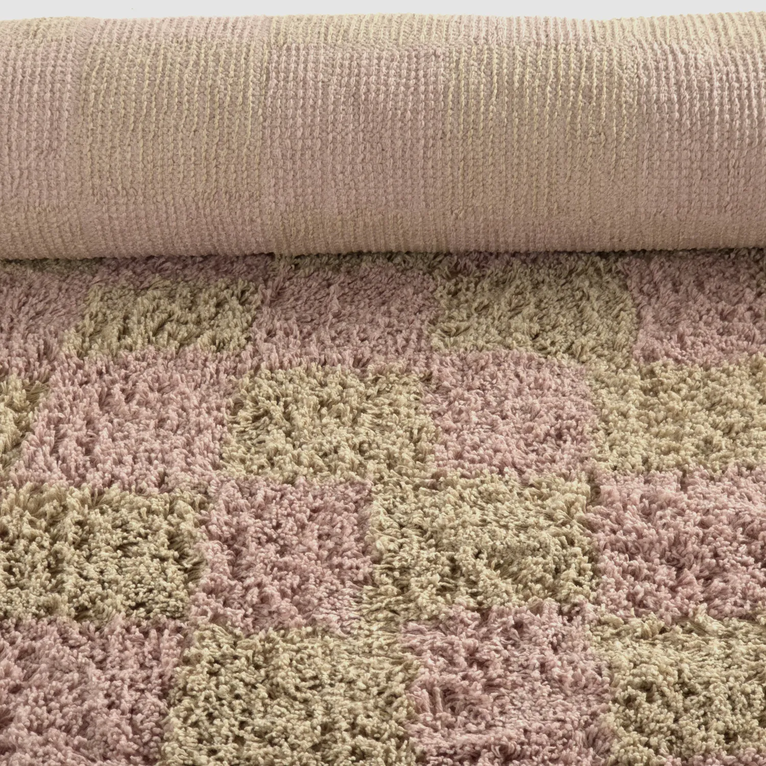 Ryijymatot - Elsey Natural Cotton Shaggy (pinkki/oranssi)