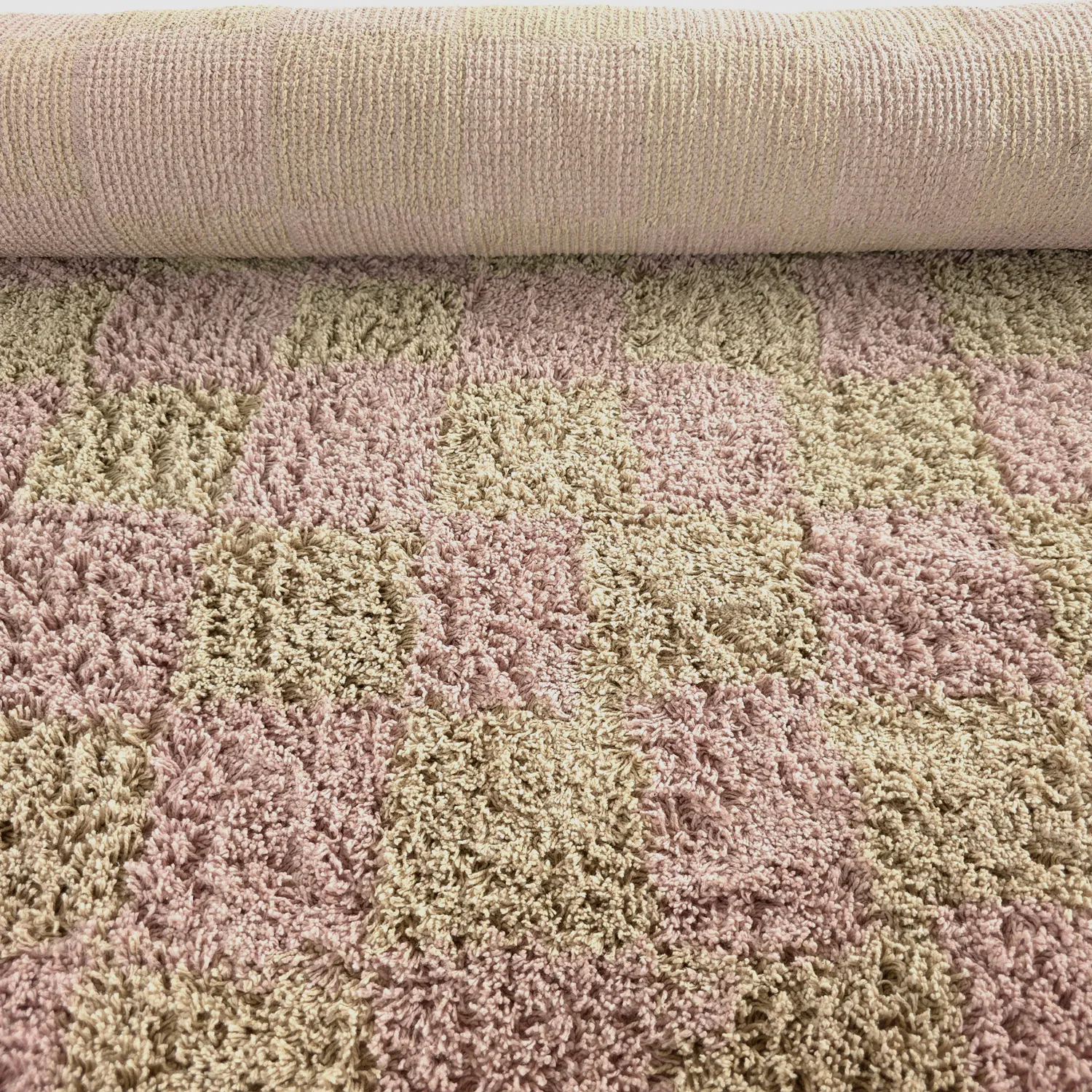 Ryijymatot - Elsey Natural Cotton Shaggy (pinkki/oranssi)