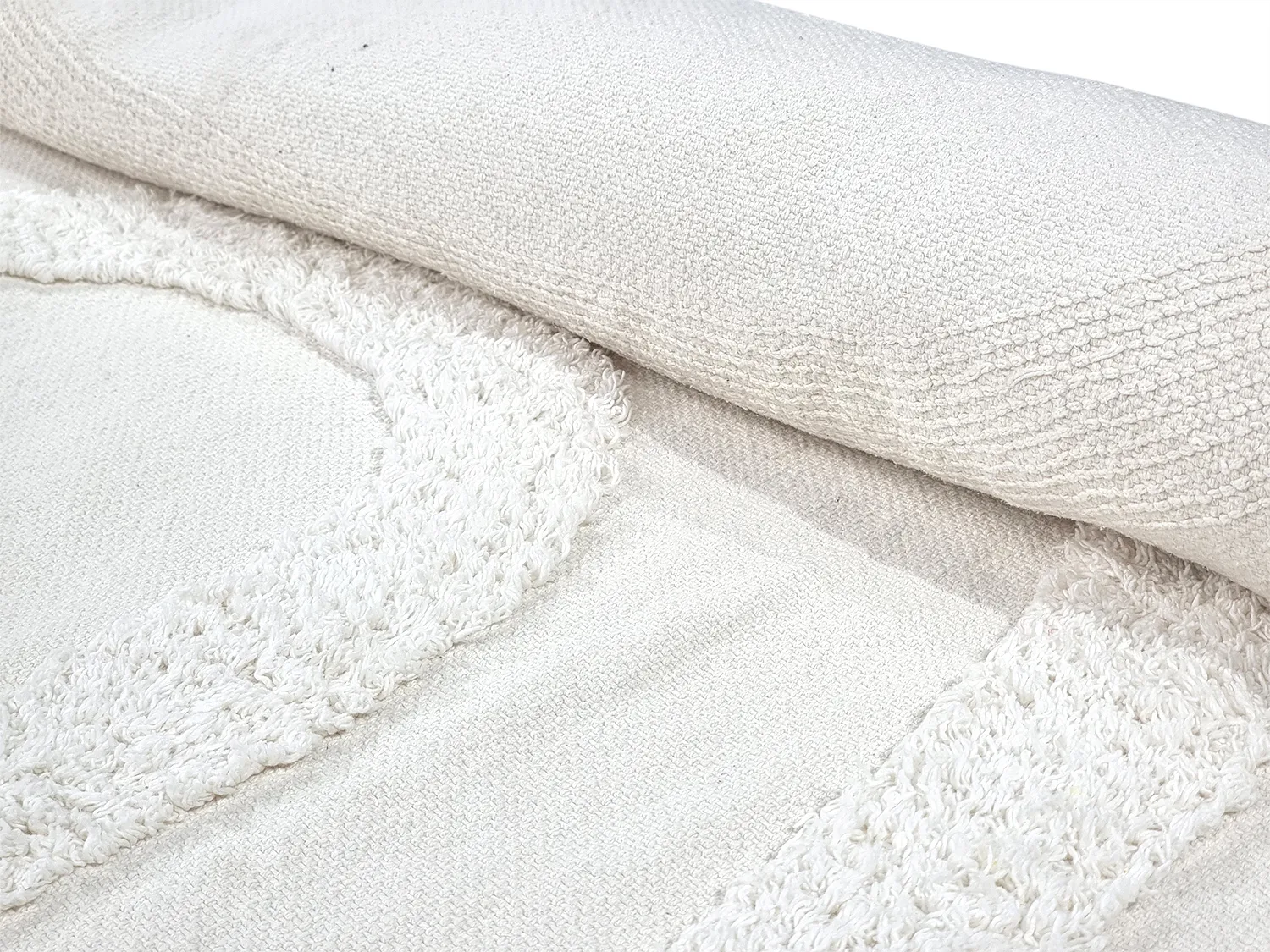 Ryijymatot - Emilia Natural Cotton Shaggy (offwhite)
