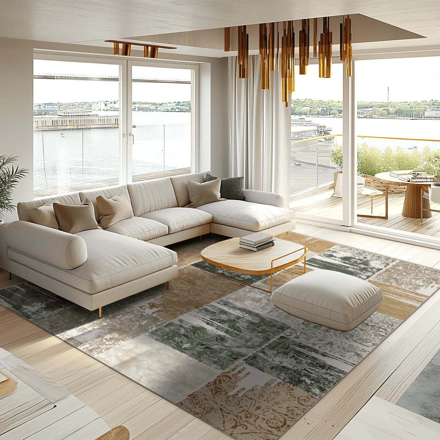 Wilton-matto - Ephesus (vihreä)