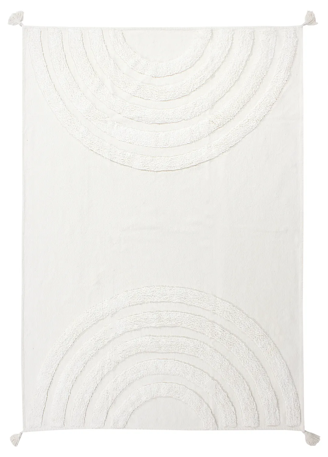 Ryijymatot - Everly Natural Cotton Shaggy (offwhite)