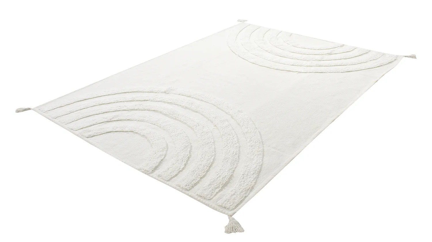 Ryijymatot - Everly Natural Cotton Shaggy (offwhite)
