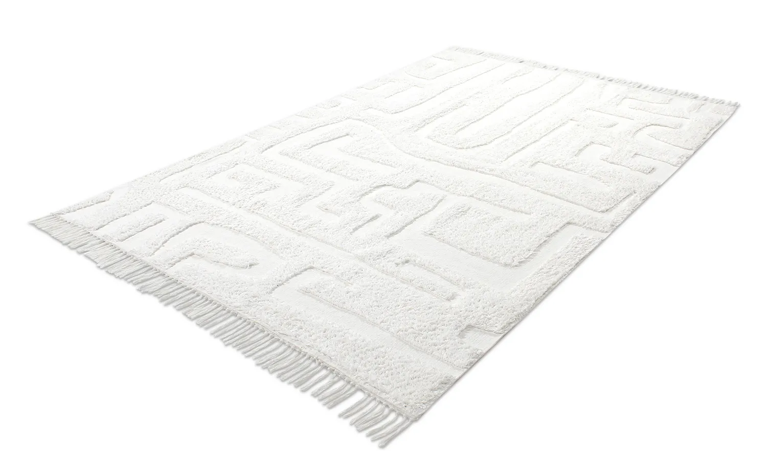 Ryijymatot - Fallon Natural Cotton Shaggy (offwhite)