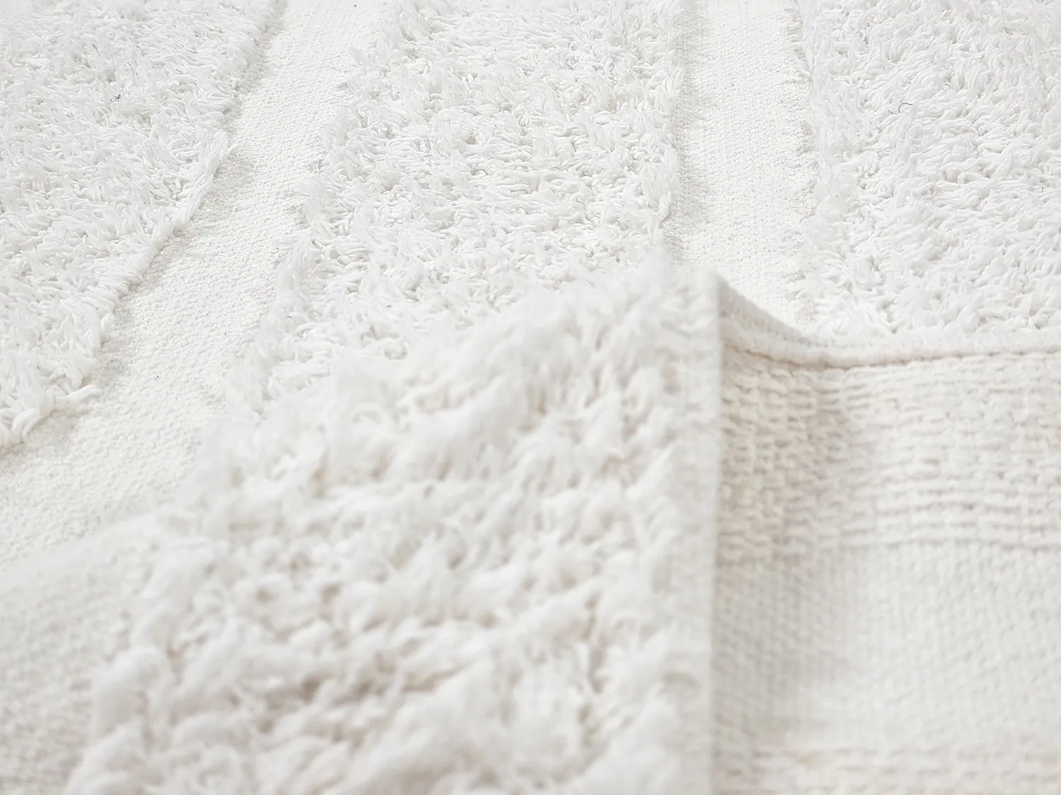 Ryijymatot - Fallon Natural Cotton Shaggy (offwhite)