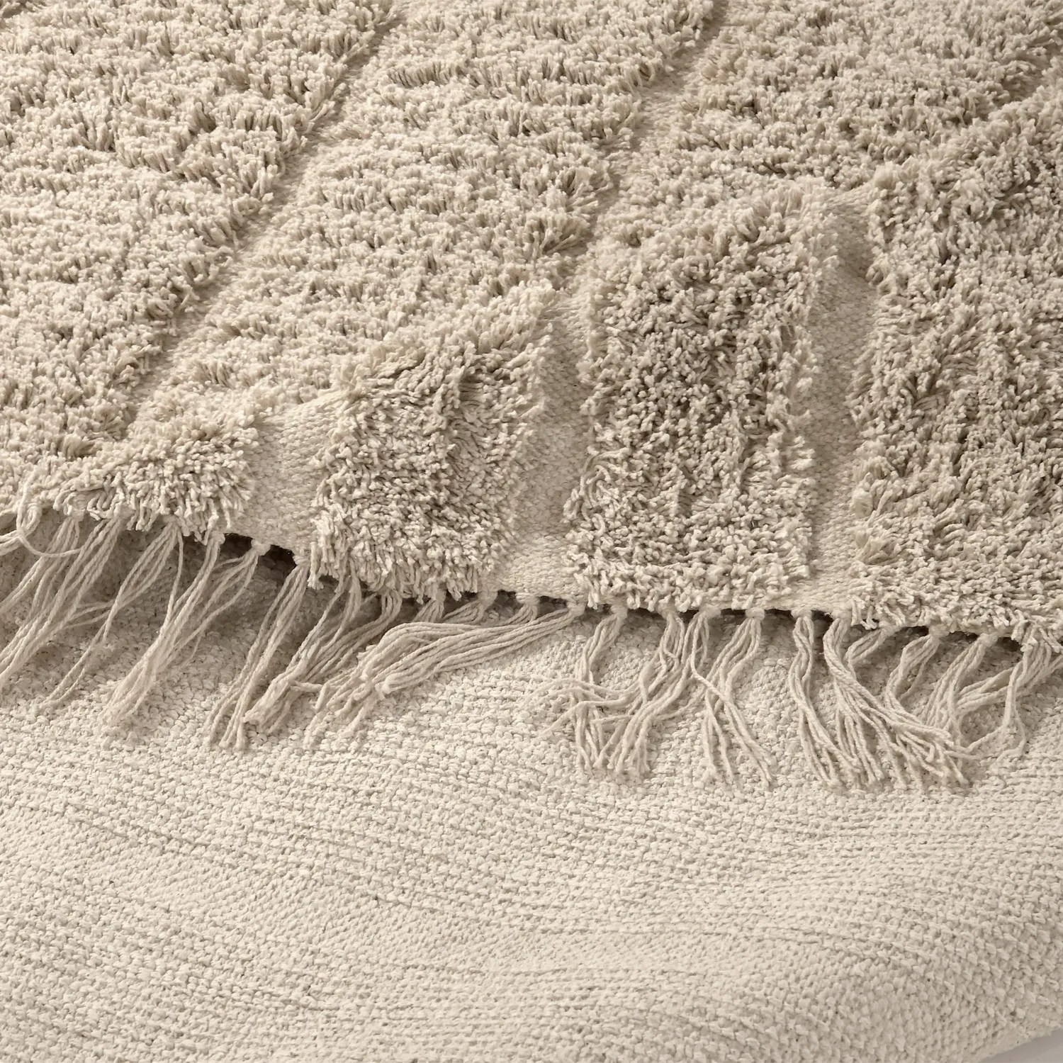 Ryijymatot - Farley Natural Cotton Shaggy (beige)