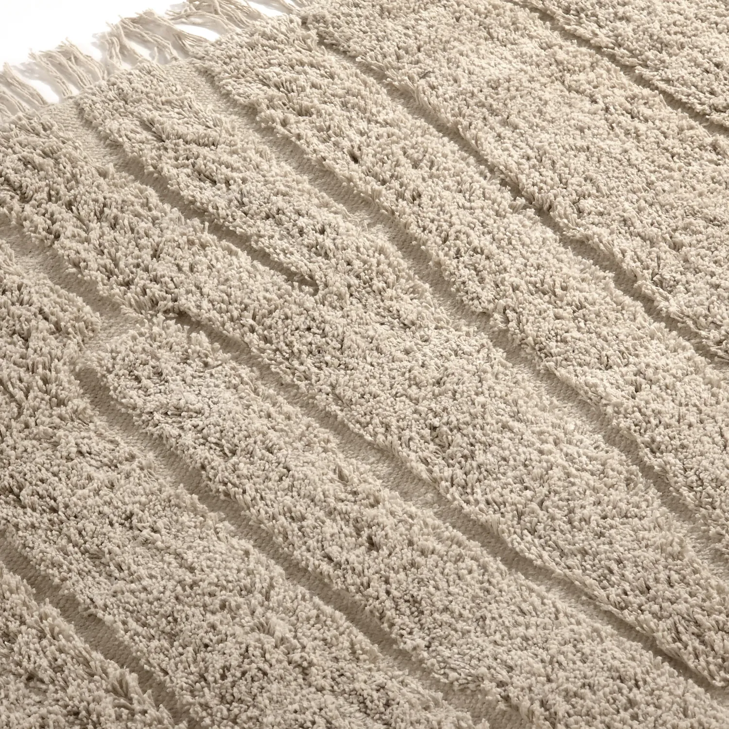Ryijymatot - Farley Natural Cotton Shaggy (beige)