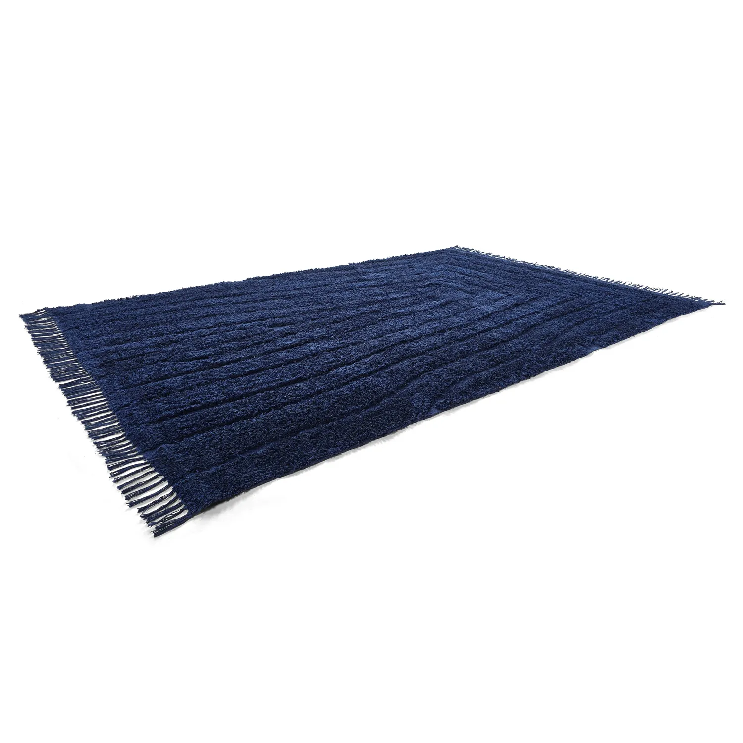 Ryijymatot - Farley Natural Cotton Shaggy (sininen)