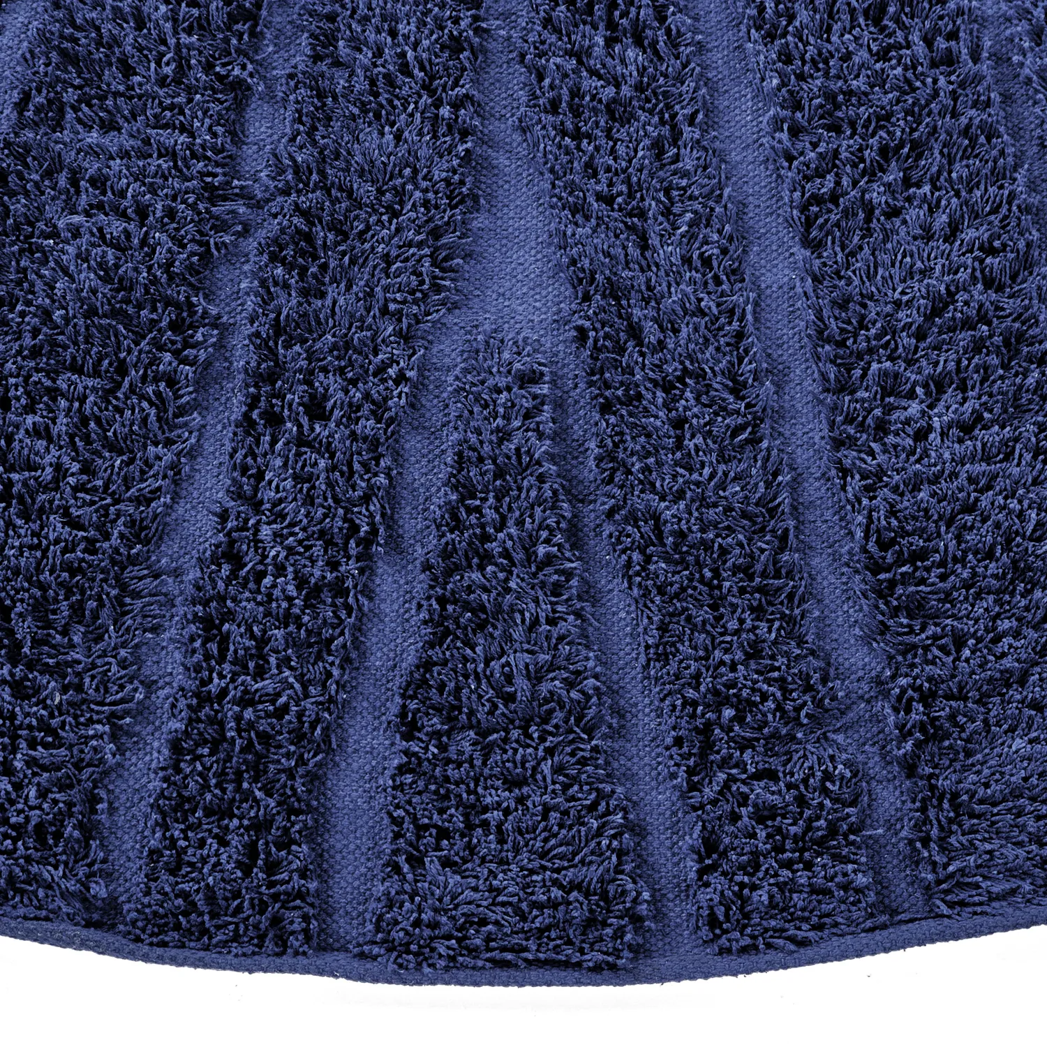 Pyöreä matot - Farley Natural Cotton Shaggy (sininen)