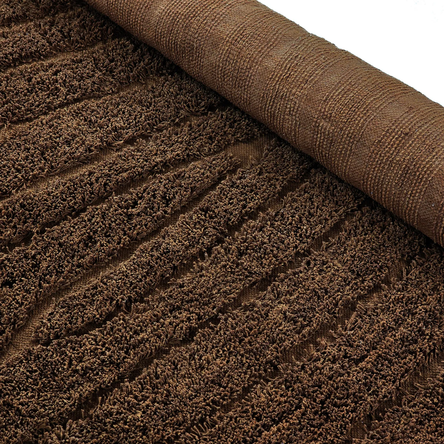 Ryijymatot - Farley Natural Cotton Shaggy (ruskea)