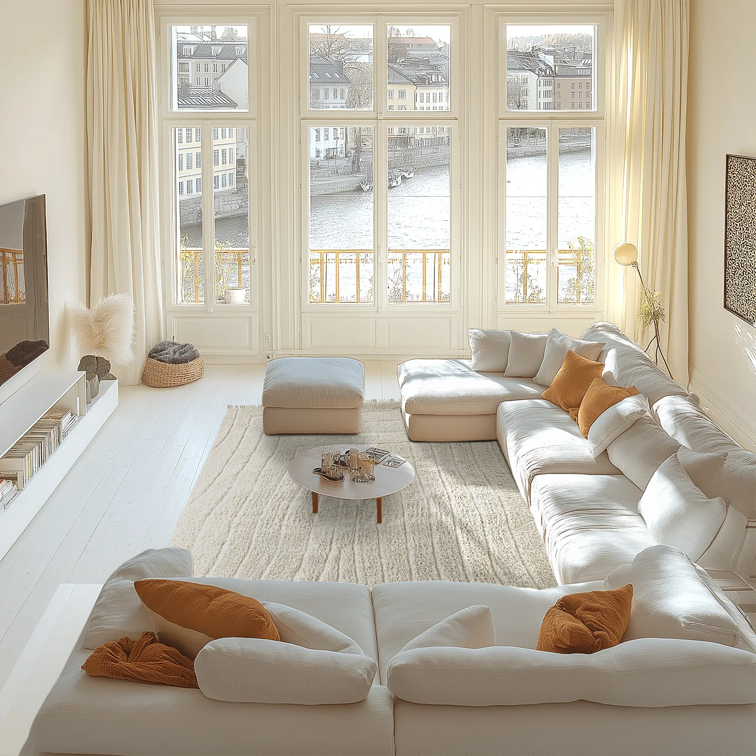 Ryijymatot - Farley Natural Cotton Shaggy (luonnonvalkoinen)