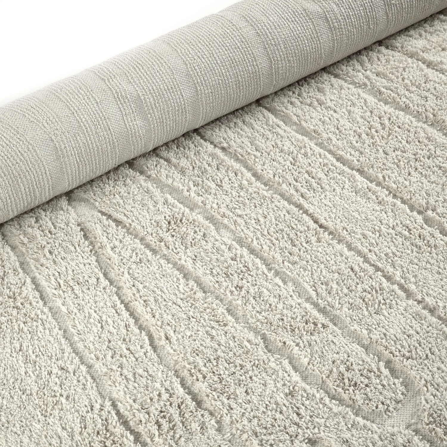 Ryijymatot - Farley Natural Cotton Shaggy (luonnonvalkoinen)