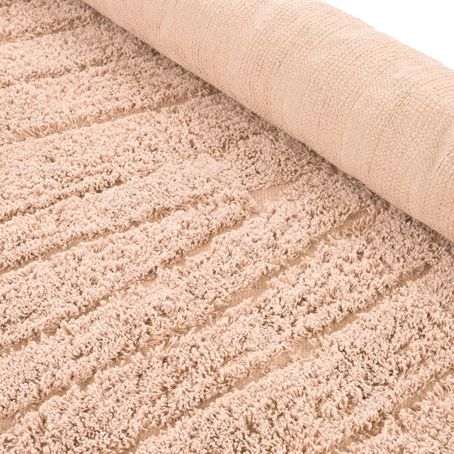 Ryijymatot - Farley Natural Cotton Shaggy (vaaleanpunainen)