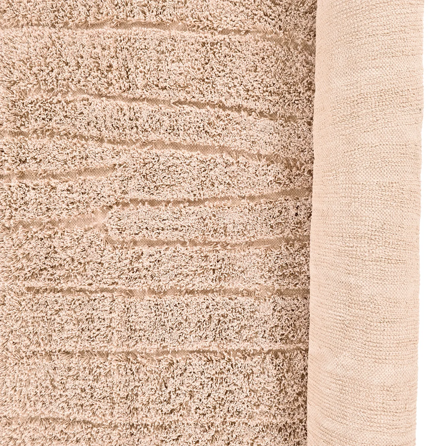 Ryijymatot - Farley Natural Cotton Shaggy (vaaleanpunainen)