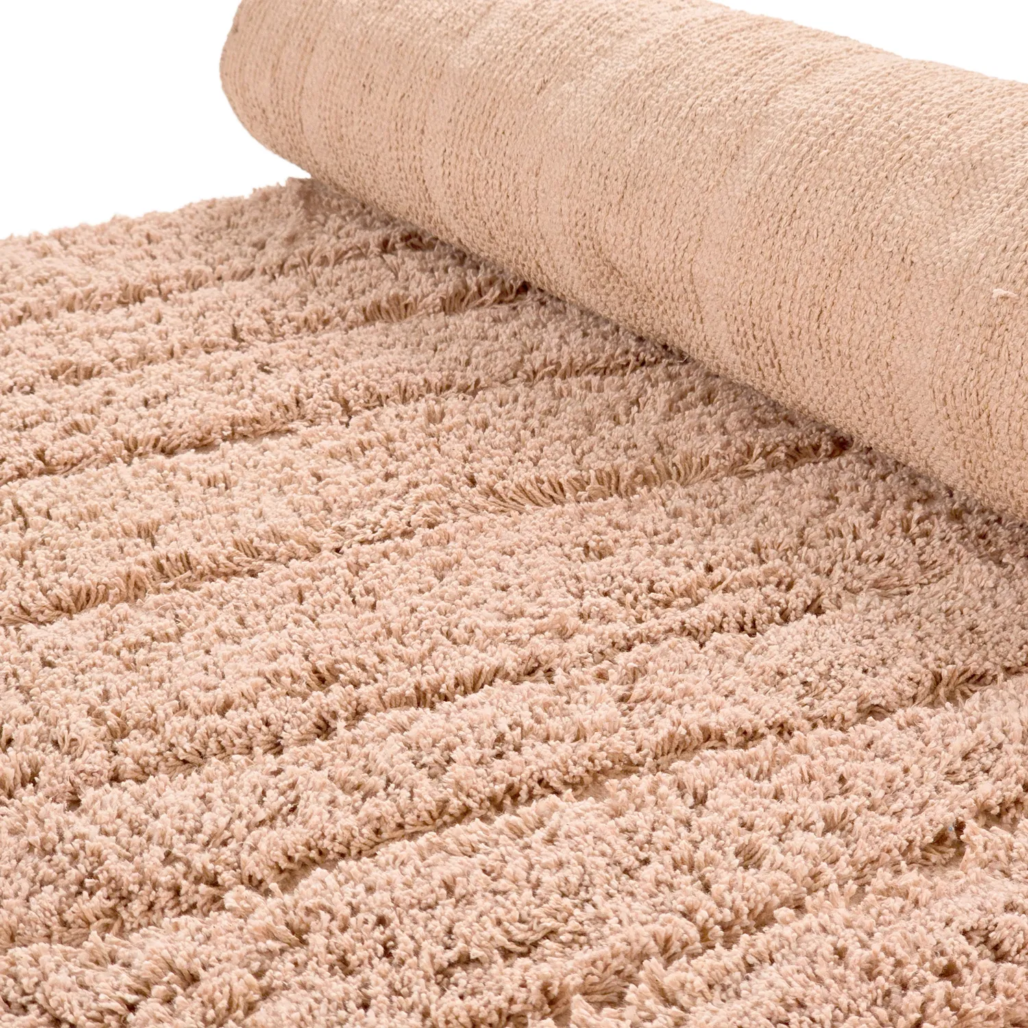 Ryijymatot - Farley Natural Cotton Shaggy (vaaleanpunainen)