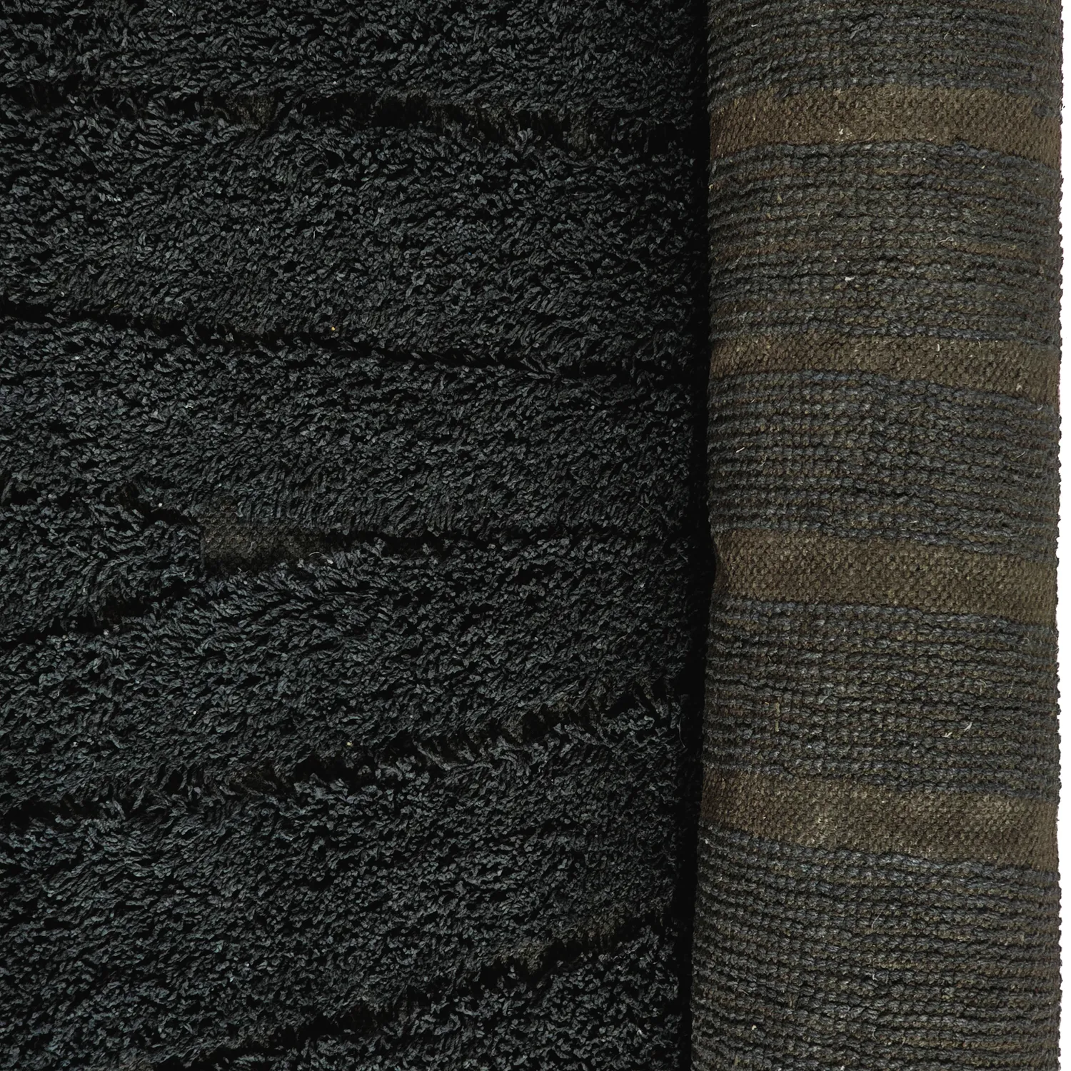 Ryijymatot - Farley Natural Cotton Shaggy (musta)