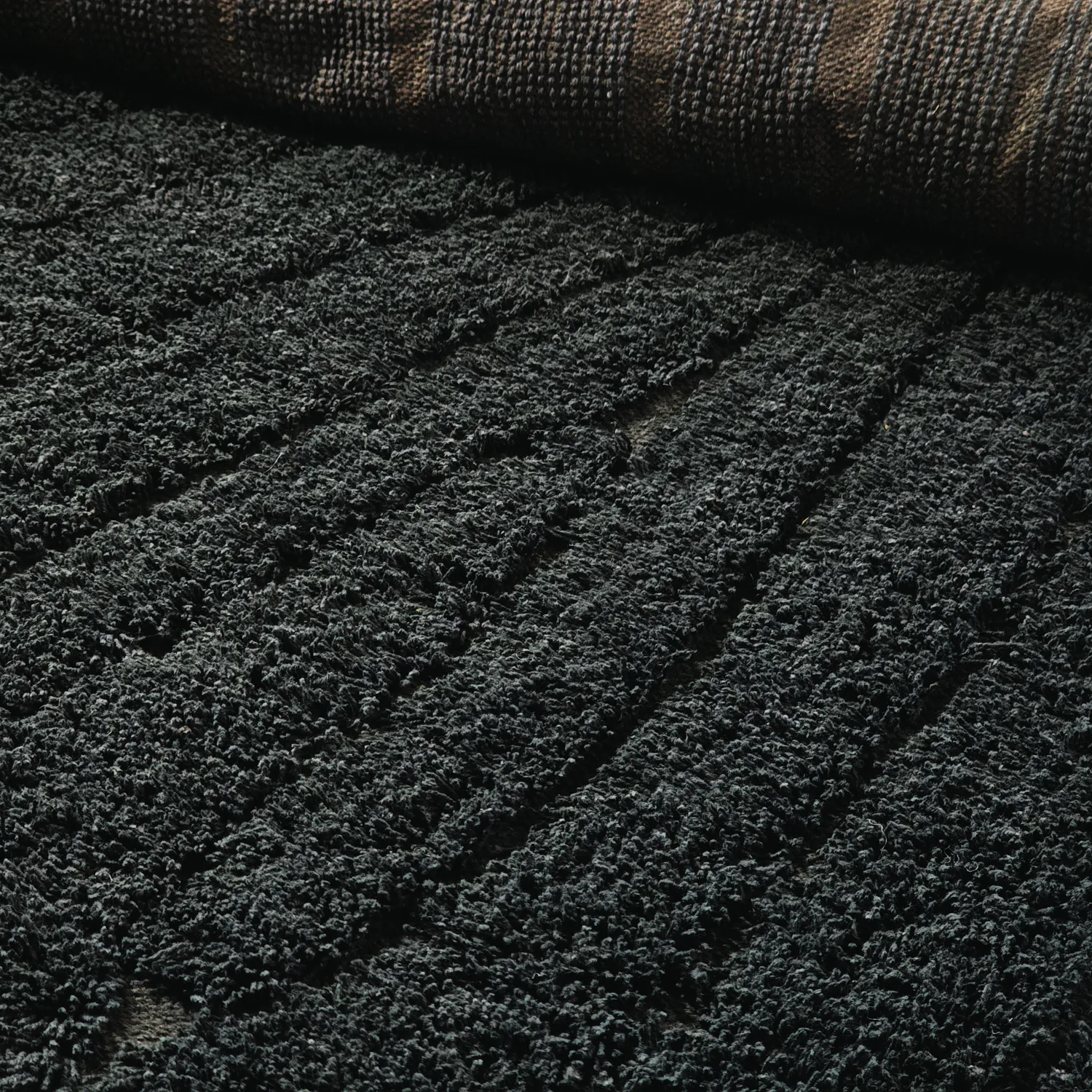 Ryijymatot - Farley Natural Cotton Shaggy (musta)