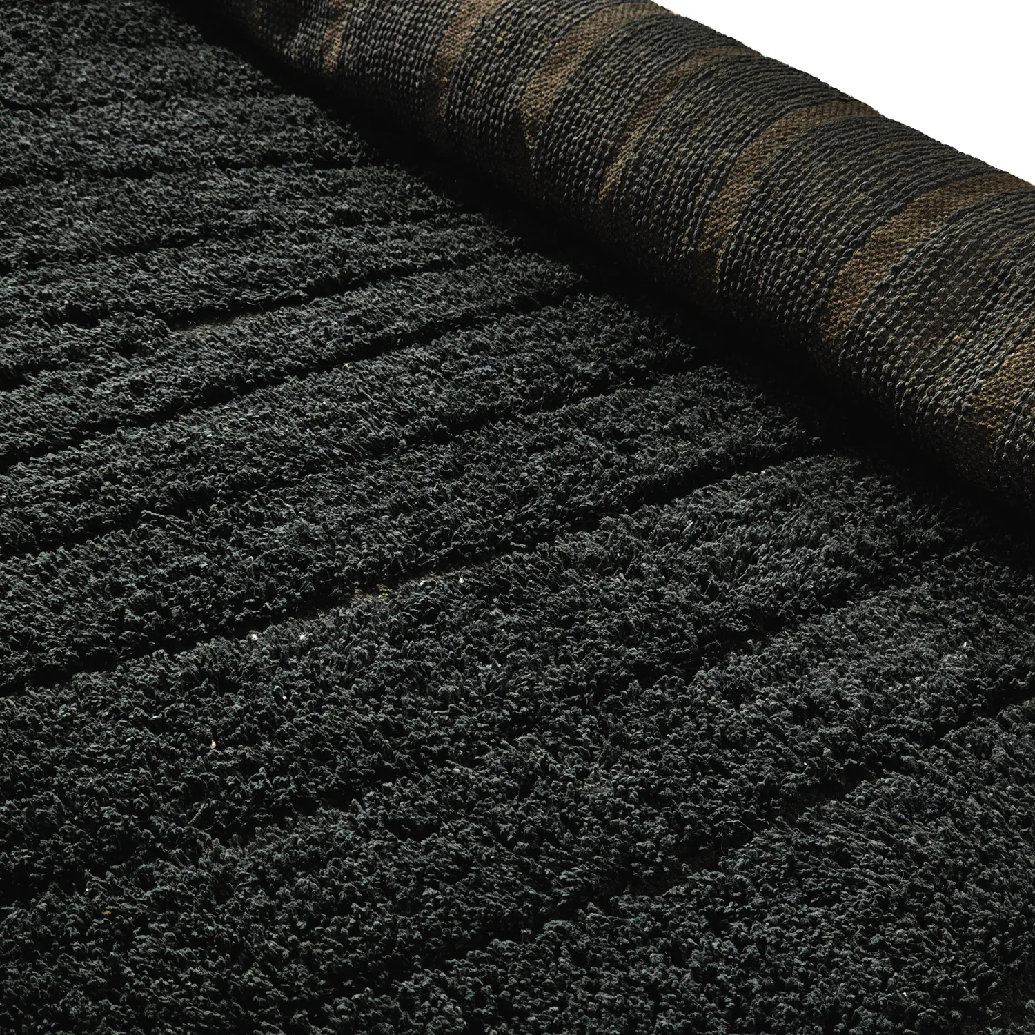 Ryijymatot - Farley Natural Cotton Shaggy (musta)