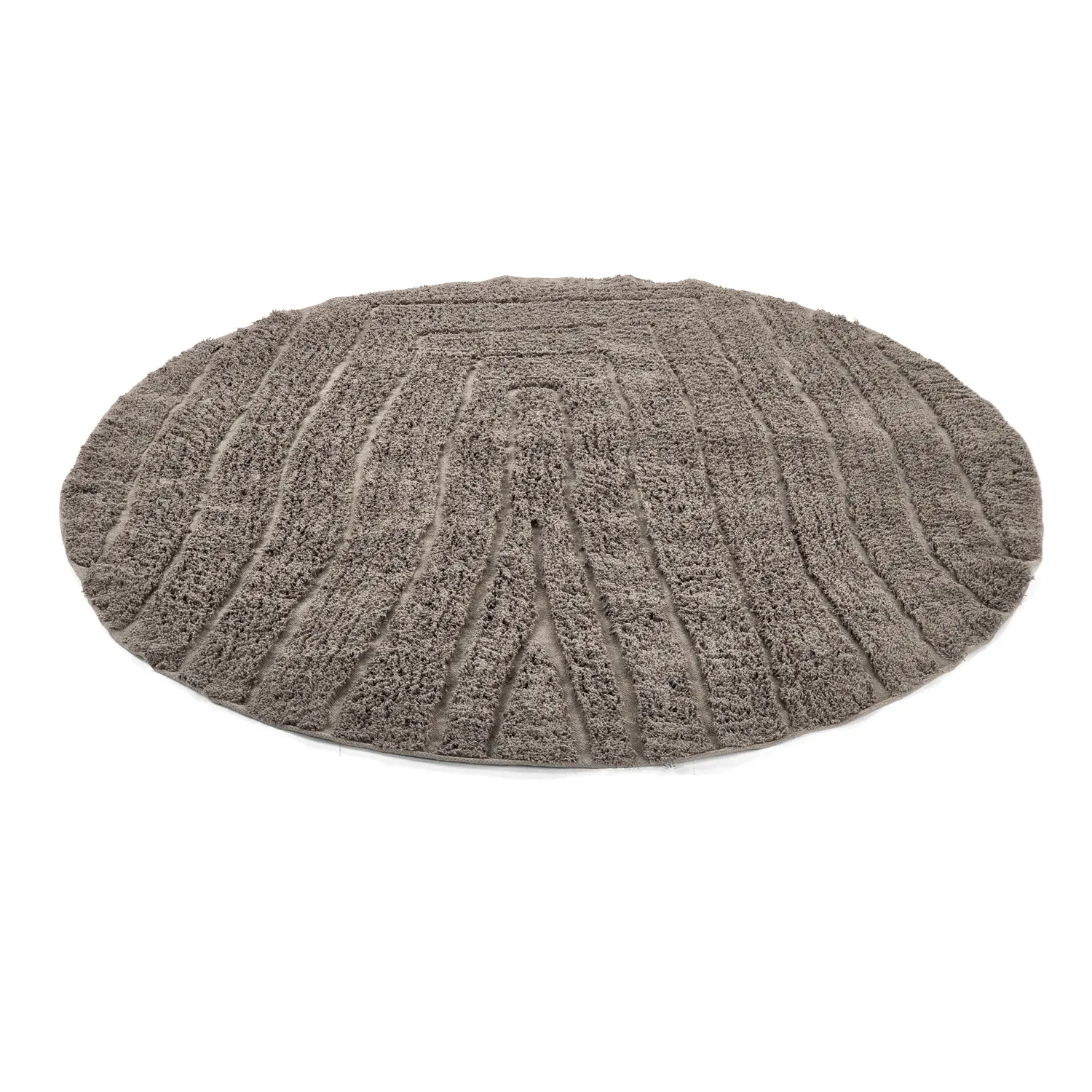 Pyöreä matot - Farley Natural Cotton Shaggy (taupe)