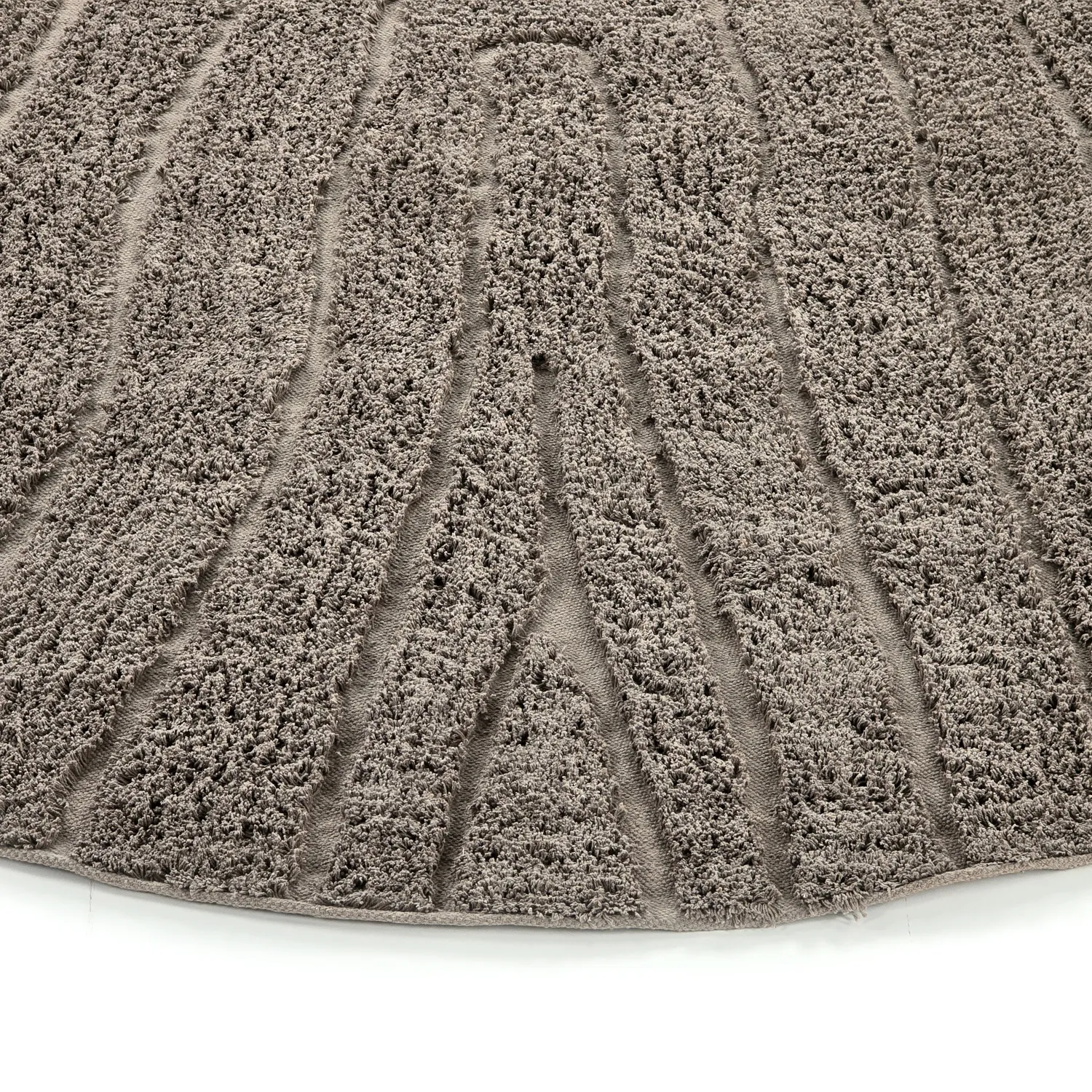 Pyöreä matot - Farley Natural Cotton Shaggy (taupe)