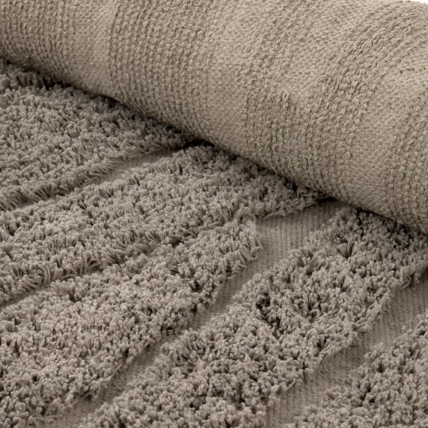 Pyöreä matot - Farley Natural Cotton Shaggy (taupe)