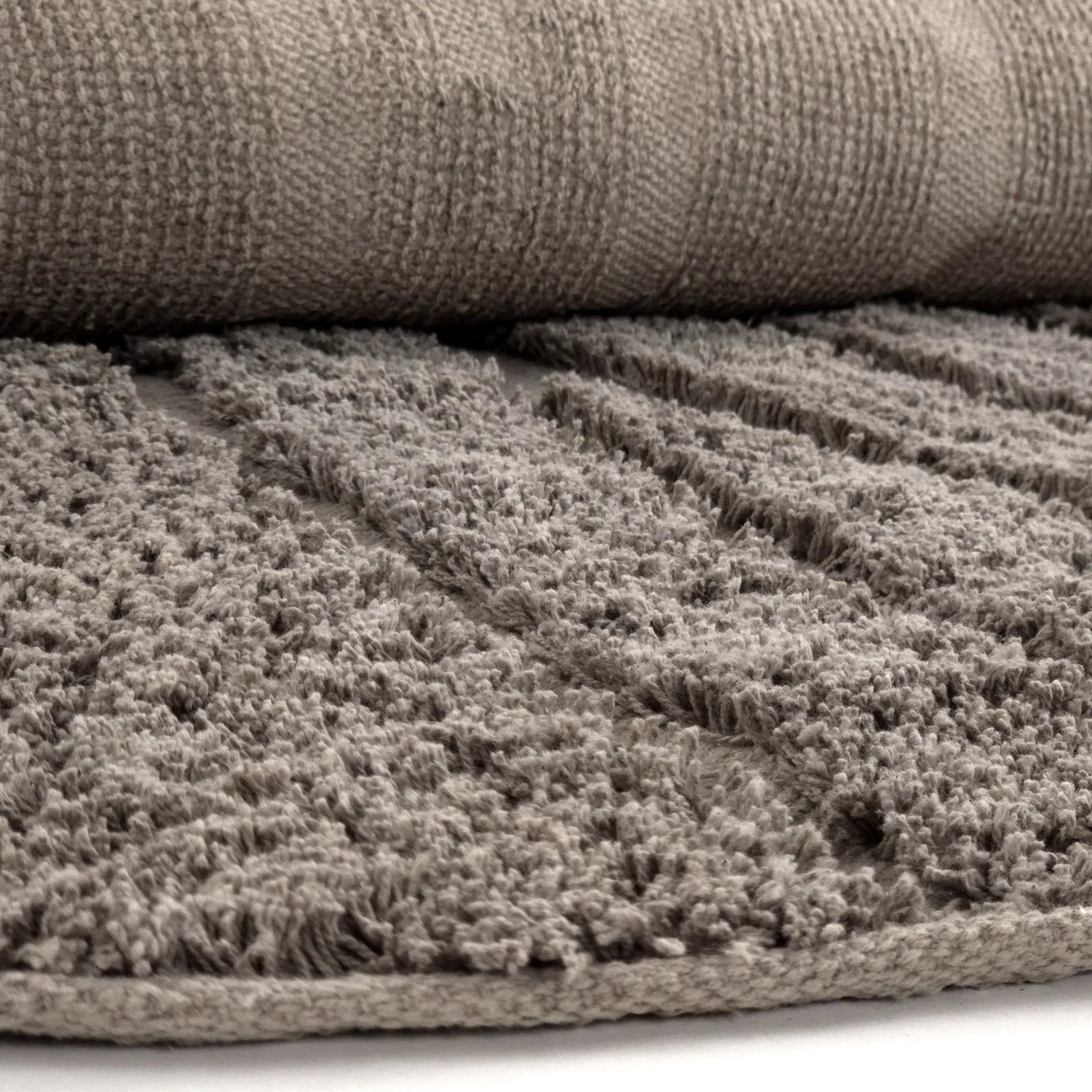 Pyöreä matot - Farley Natural Cotton Shaggy (taupe)