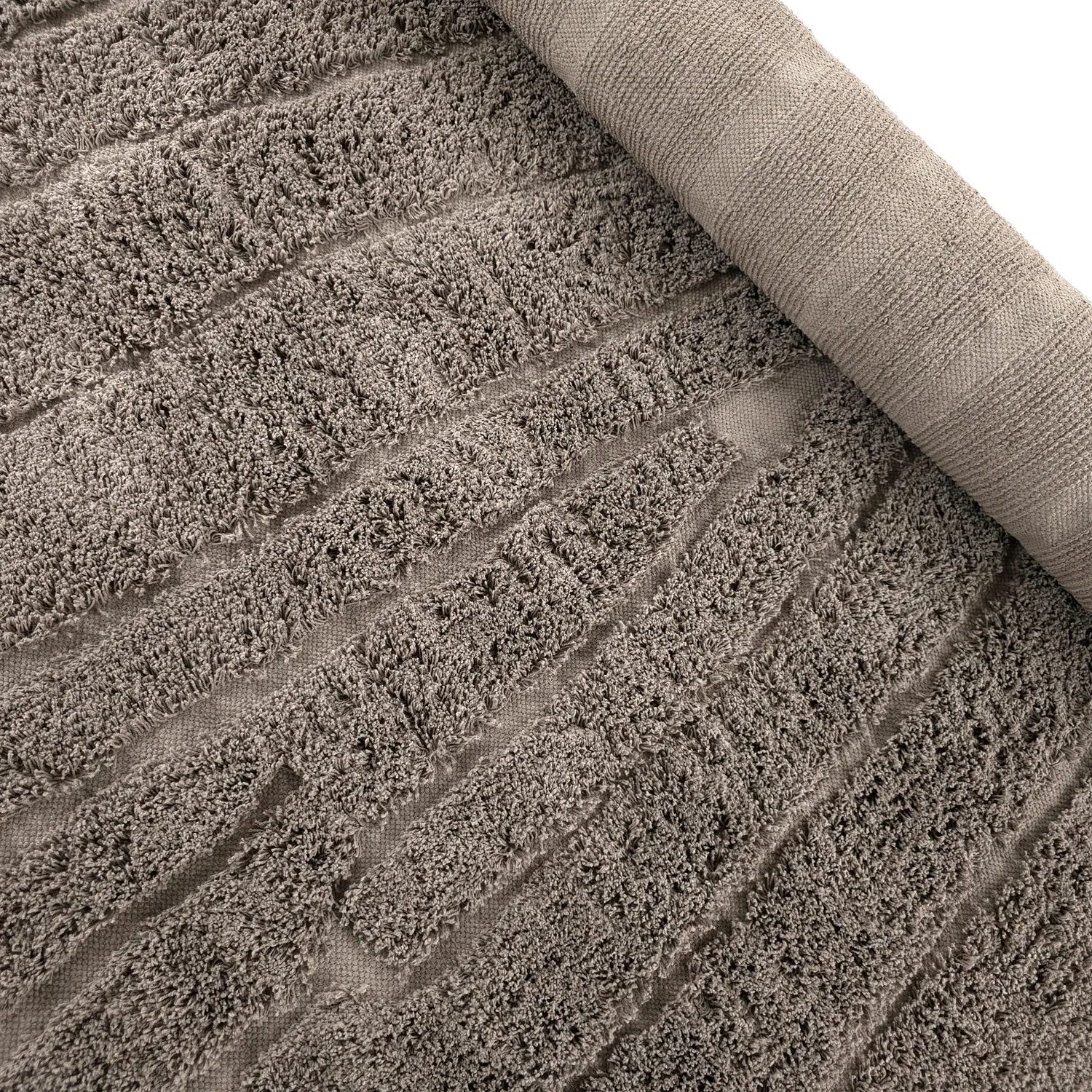 Ryijymatot - Farley Natural Cotton Shaggy (taupe)