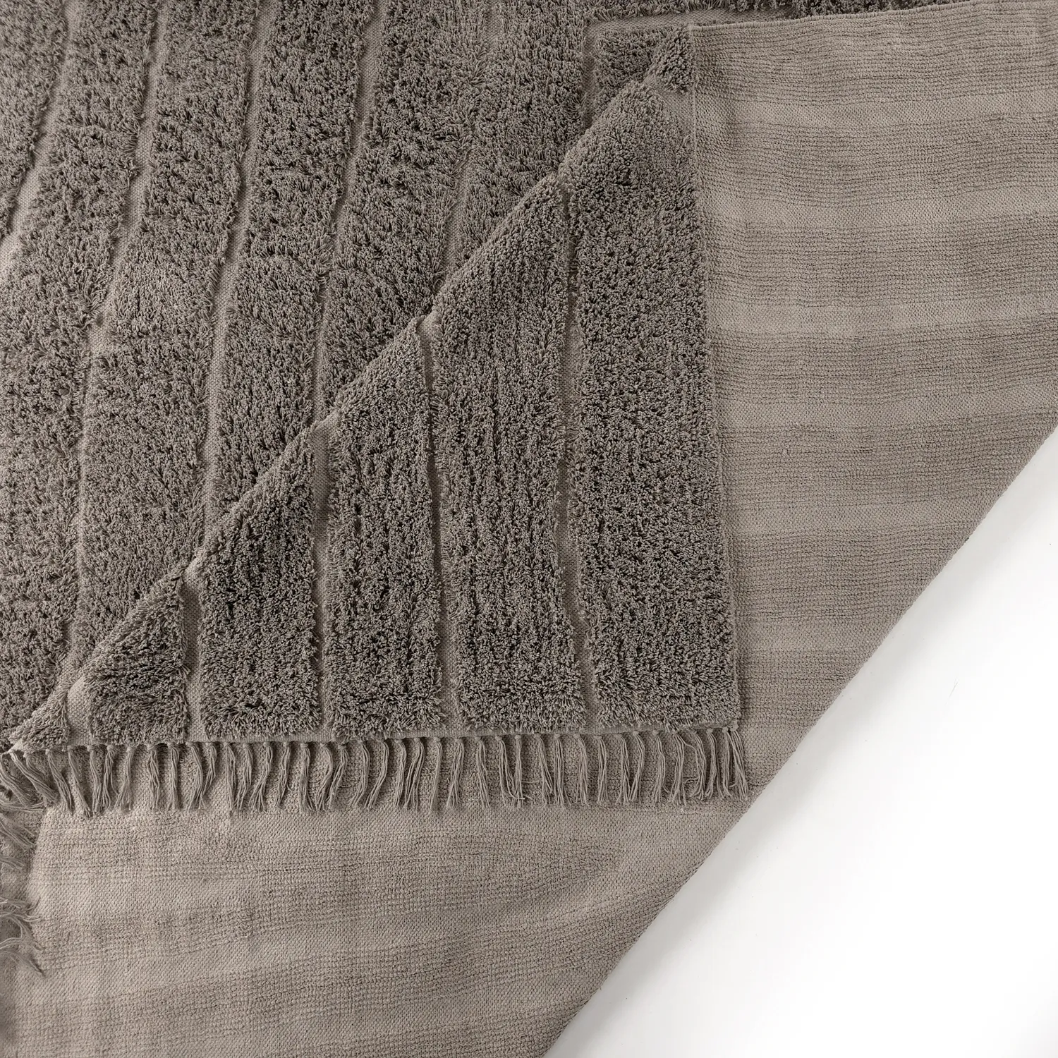 Ryijymatot - Farley Natural Cotton Shaggy (taupe)