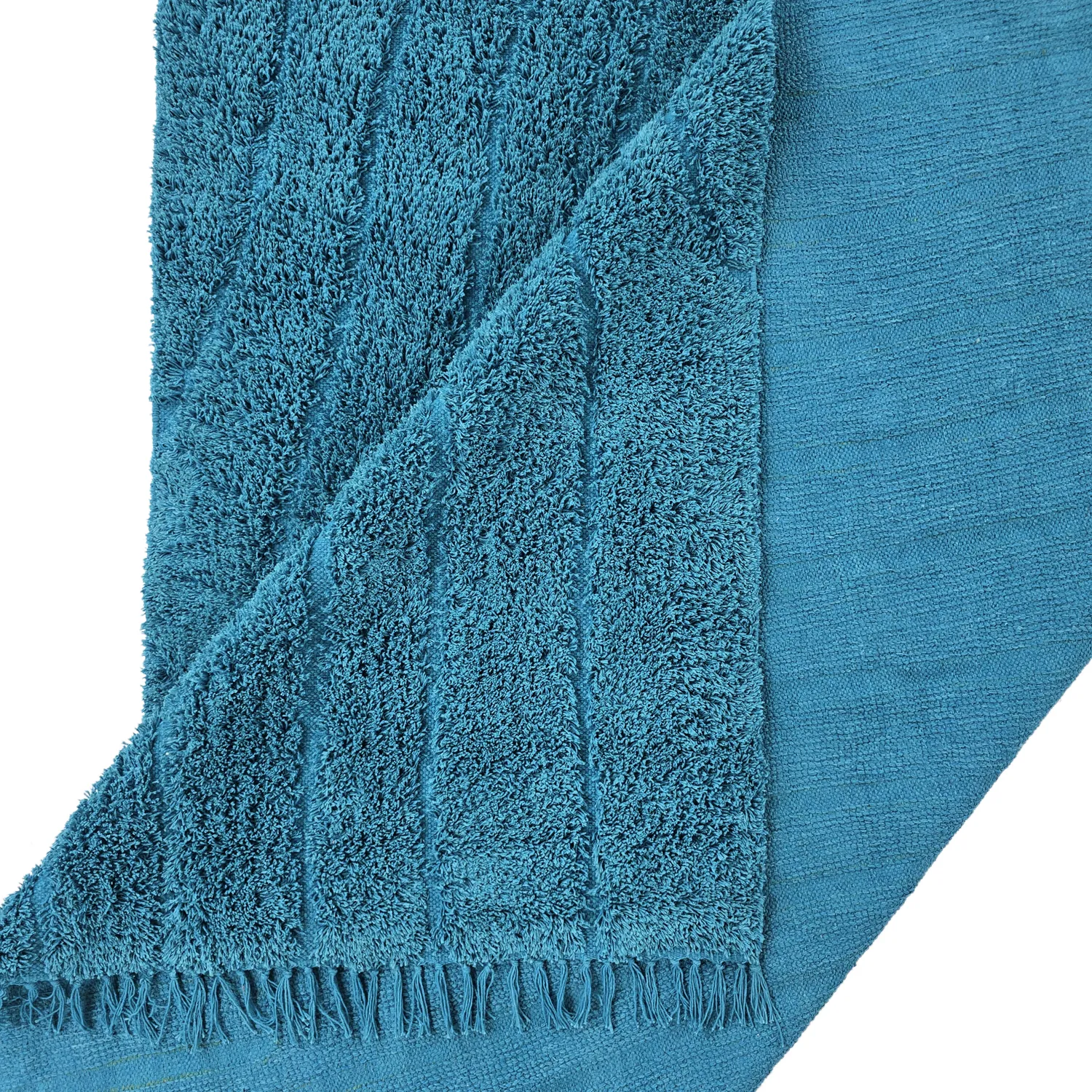 Ryijymatot - Farley Natural Cotton Shaggy (turkoosi)