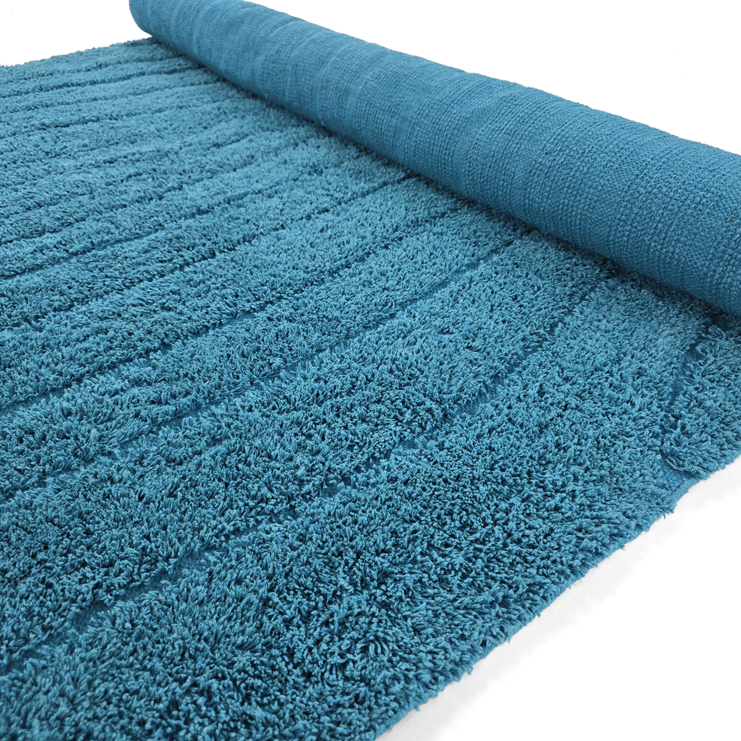 Ryijymatot - Farley Natural Cotton Shaggy (turkoosi)