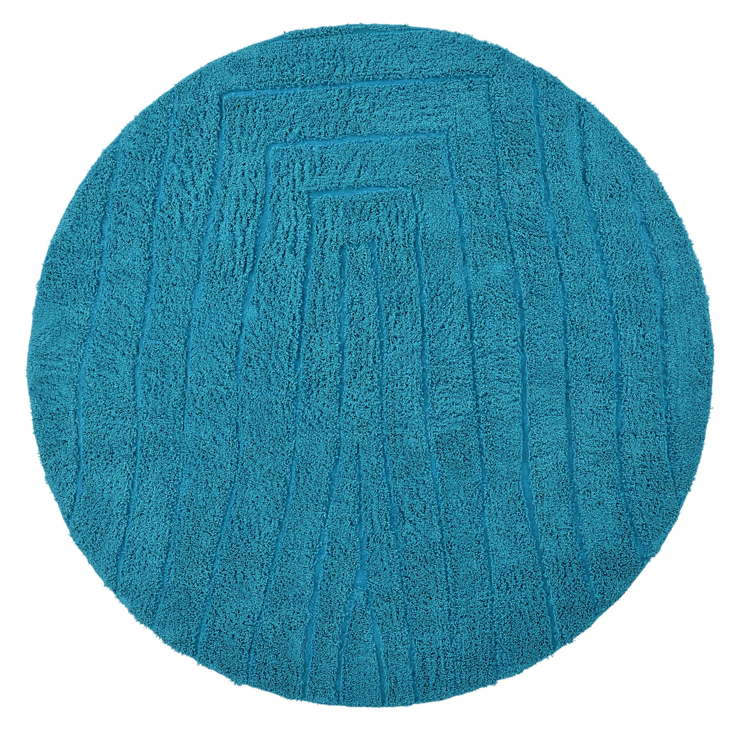 Pyöreä matot - Farley Natural Cotton Shaggy (turkoosi)