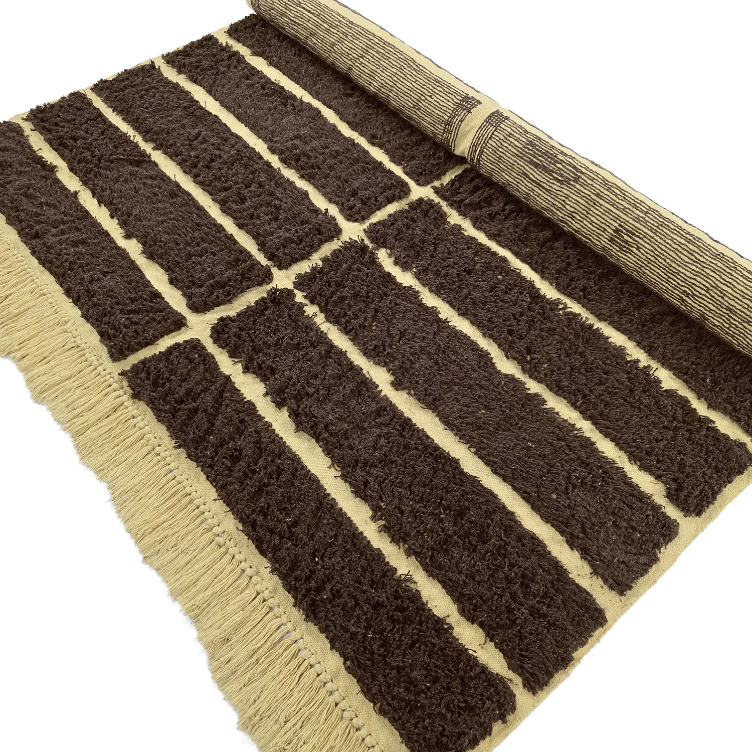 Ryijymatot - Ikara Natural Cotton Shaggy (ruskea)