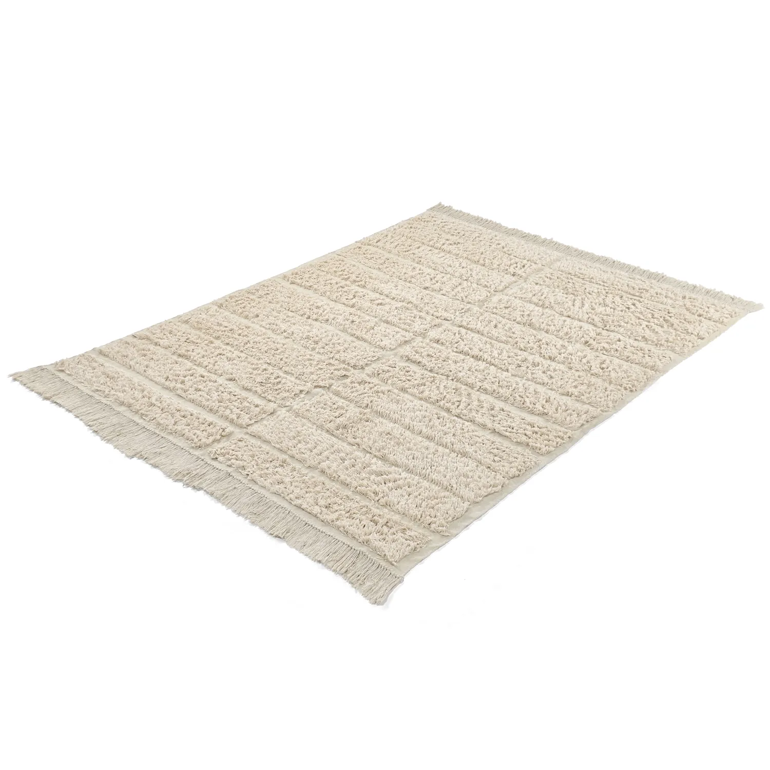 Ryijymatot - Ikara Natural Cotton Shaggy (kerma)