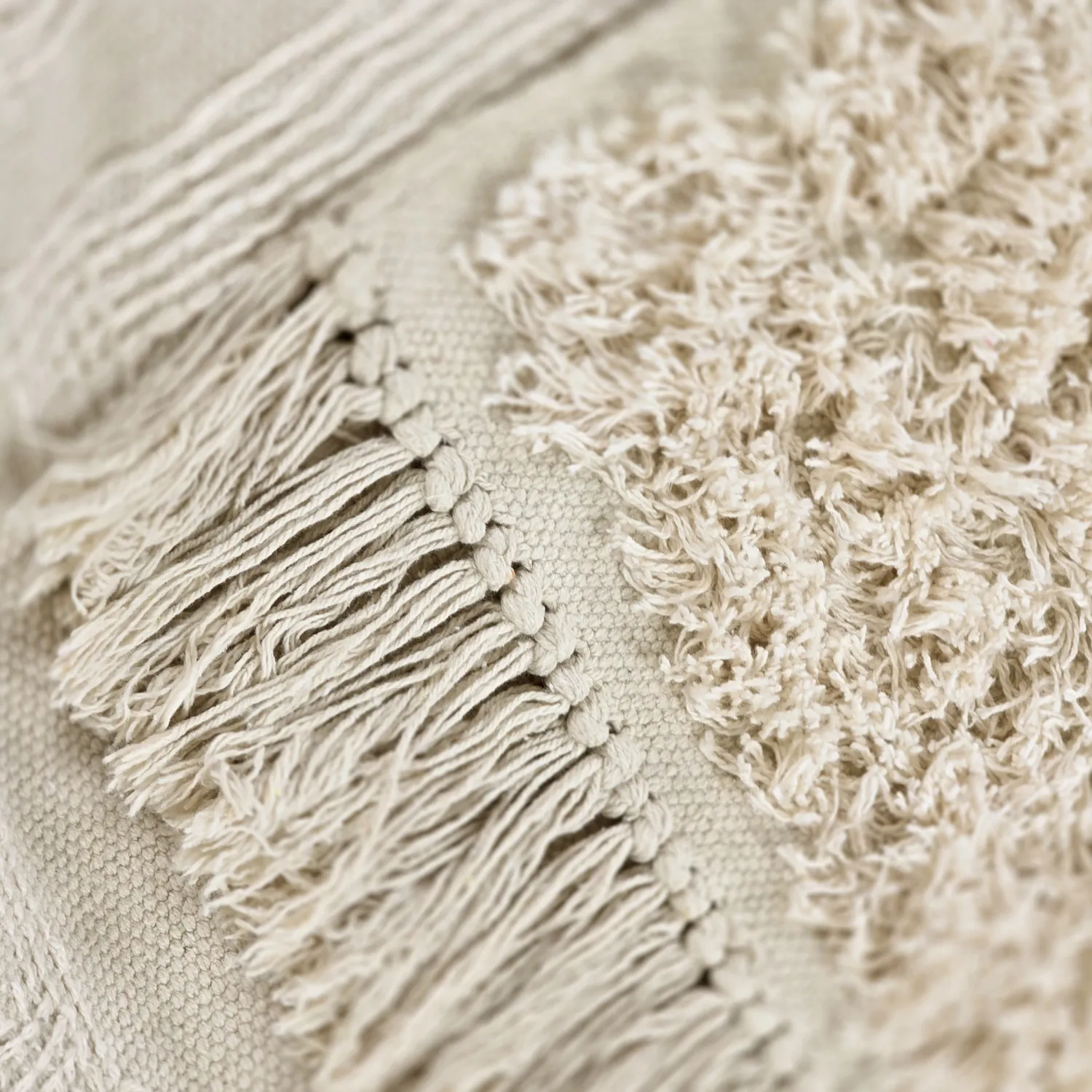 Ryijymatot - Ikara Natural Cotton Shaggy (kerma)