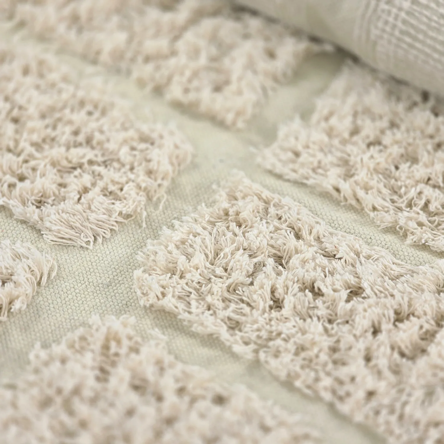 Pyöreät matot - Ikara Natural Cotton Shaggy (kerma)