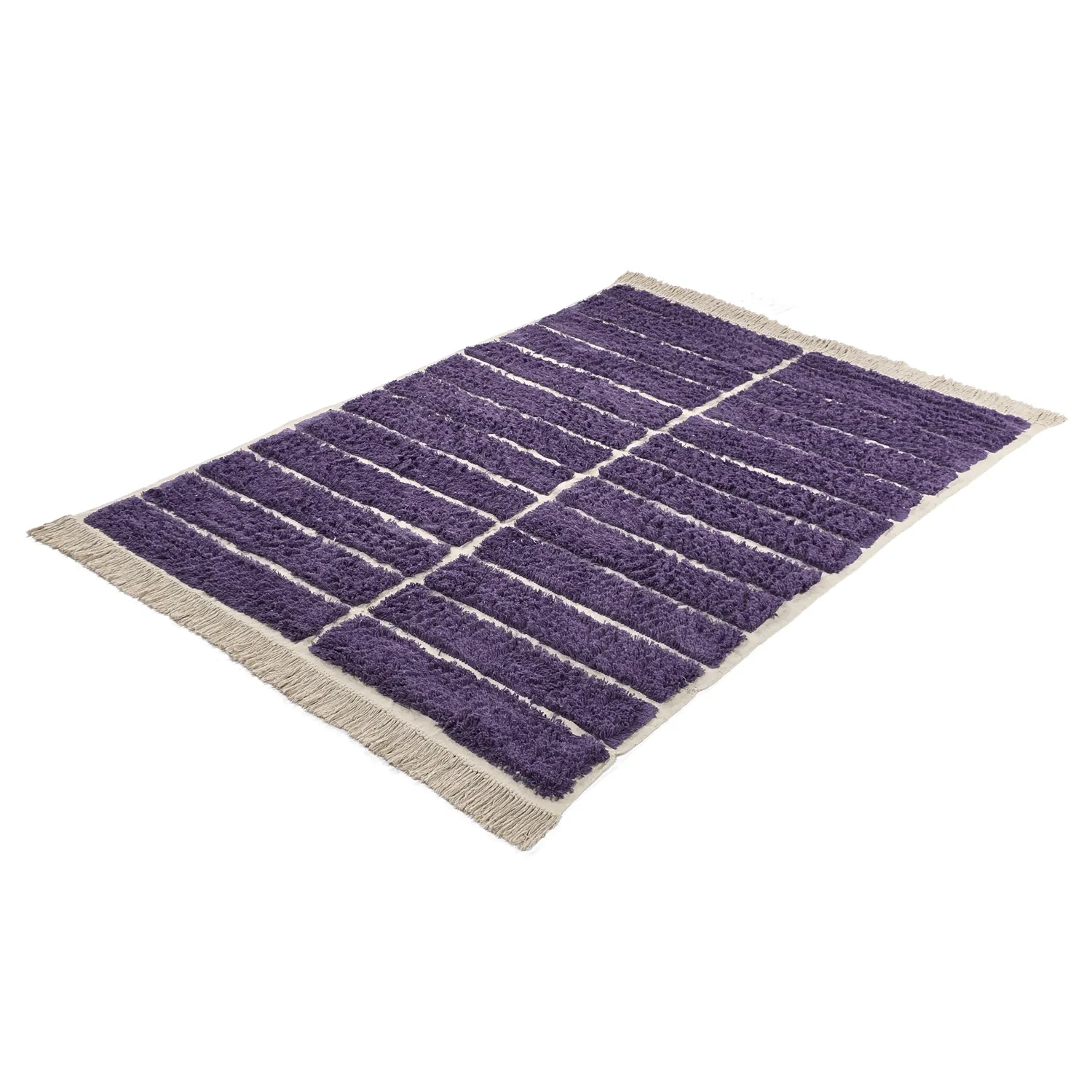 Ryijymatot - Ikara Natural Cotton Shaggy (violetti)