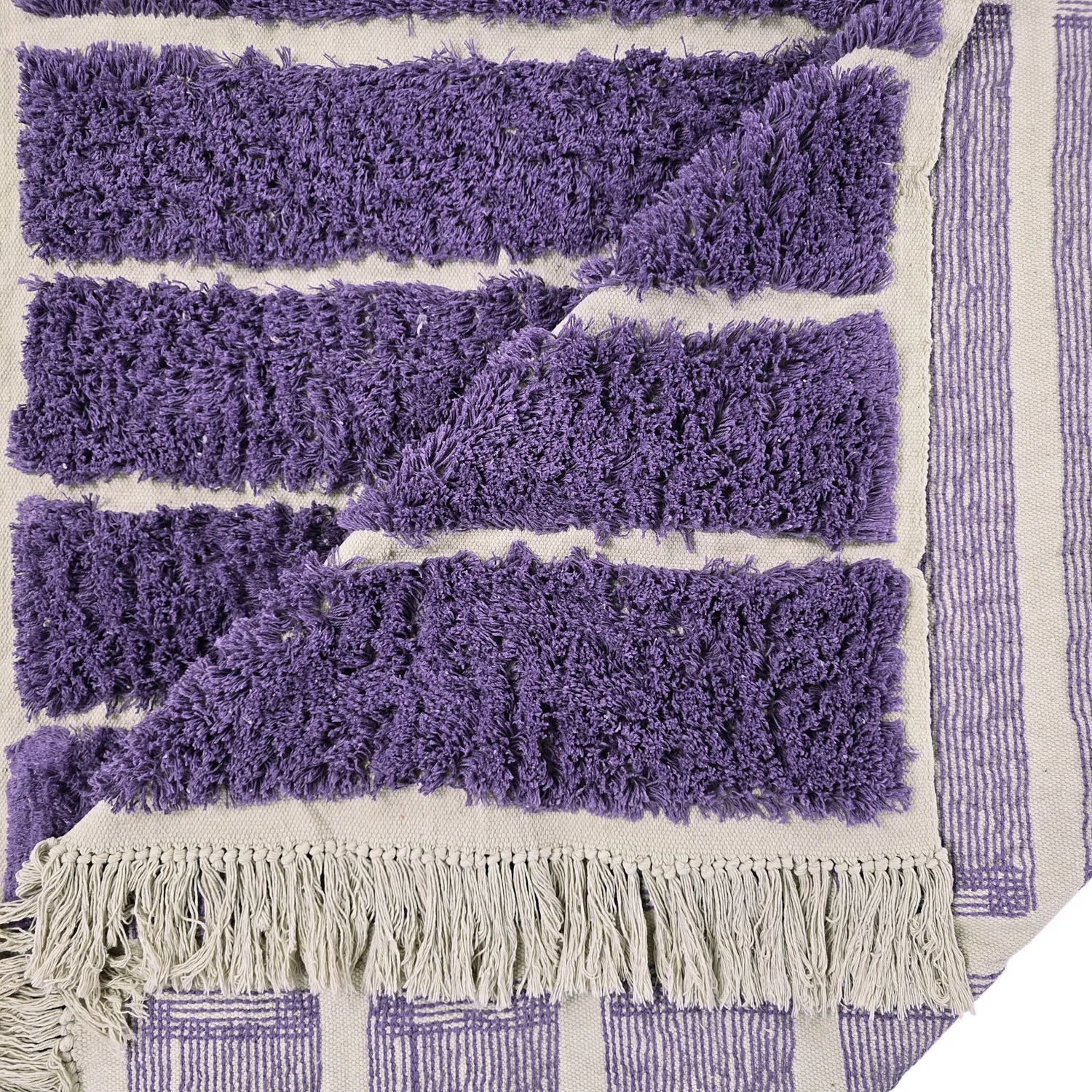 Ryijymatot - Ikara Natural Cotton Shaggy (violetti)