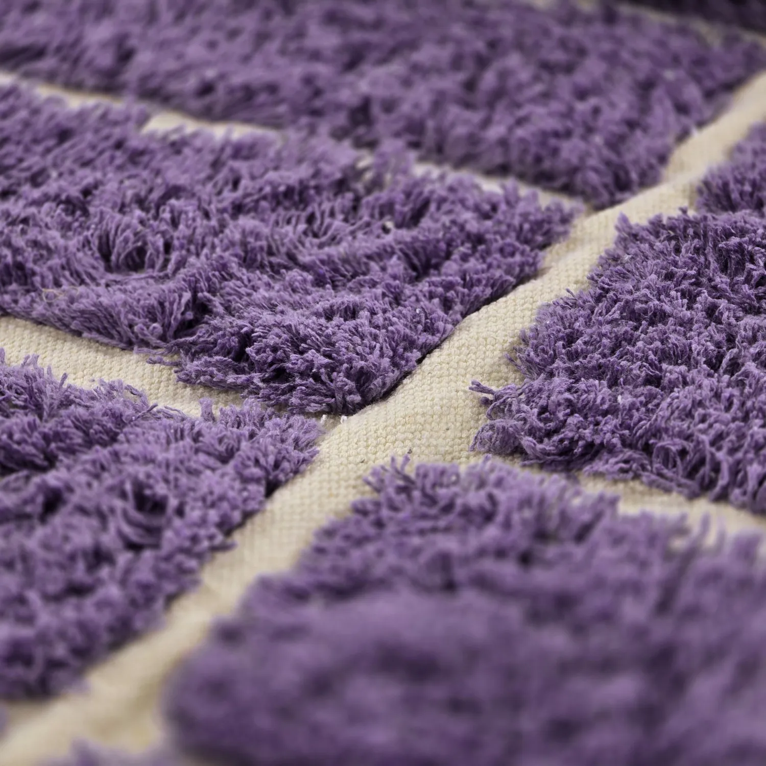 Ryijymatot - Ikara Natural Cotton Shaggy (violetti)