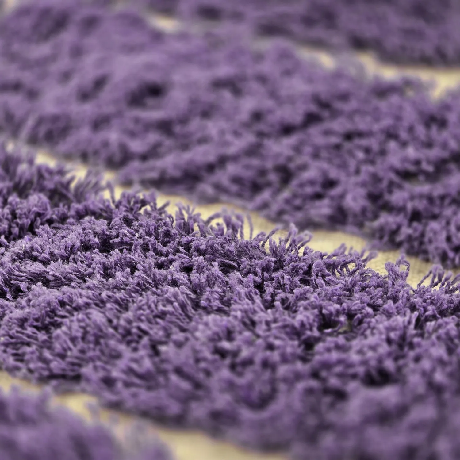 Pyöreät matot - Ikara Natural Cotton Shaggy (violetti)