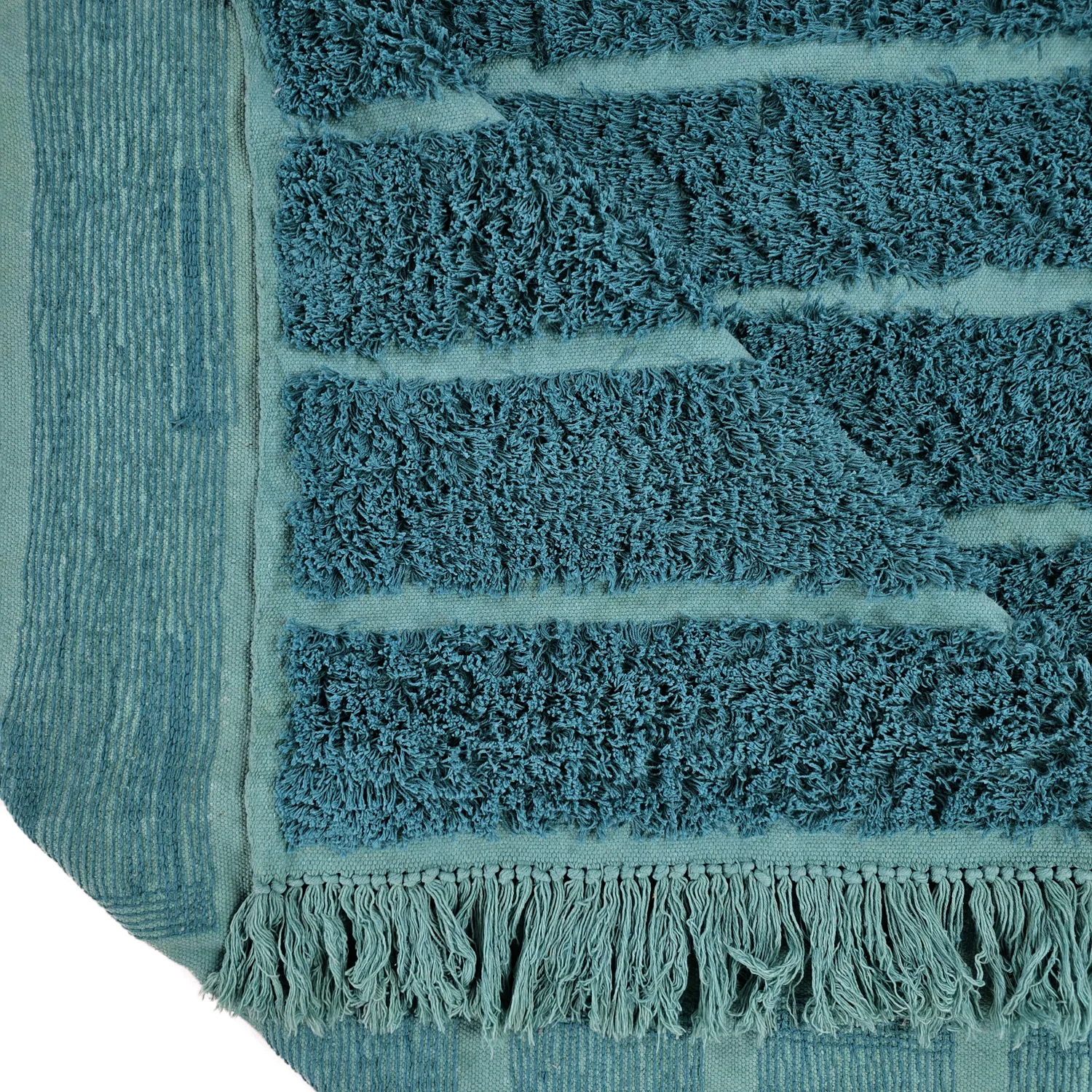 Ryijymatot - Ikara Natural Cotton Shaggy (turkoosi)