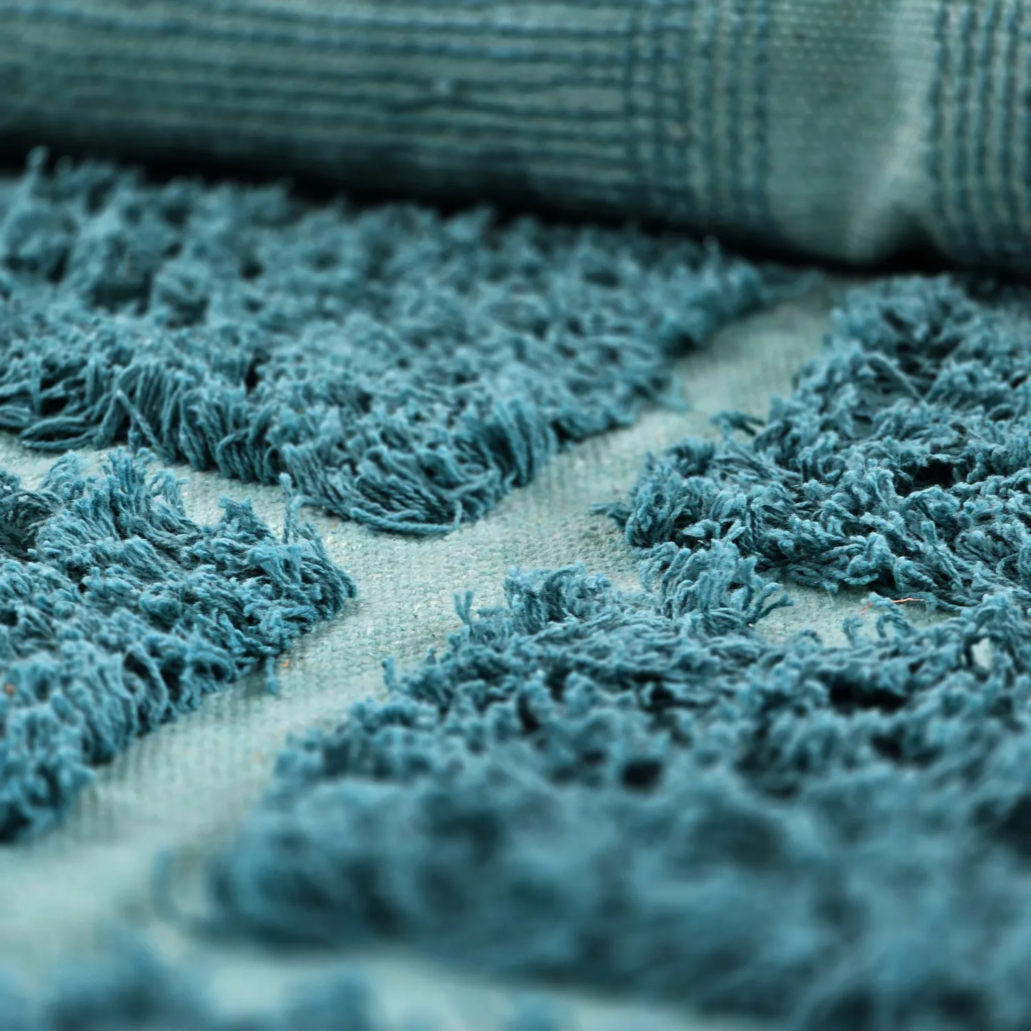 Ryijymatot - Ikara Natural Cotton Shaggy (turkoosi)