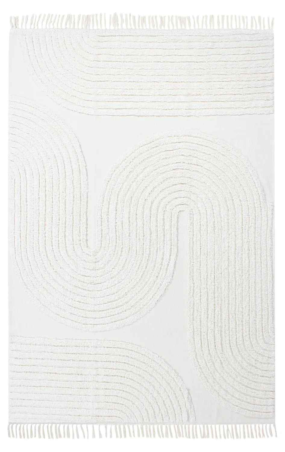 Ryijymatot - Jovie Natural Cotton Shaggy (offwhite)