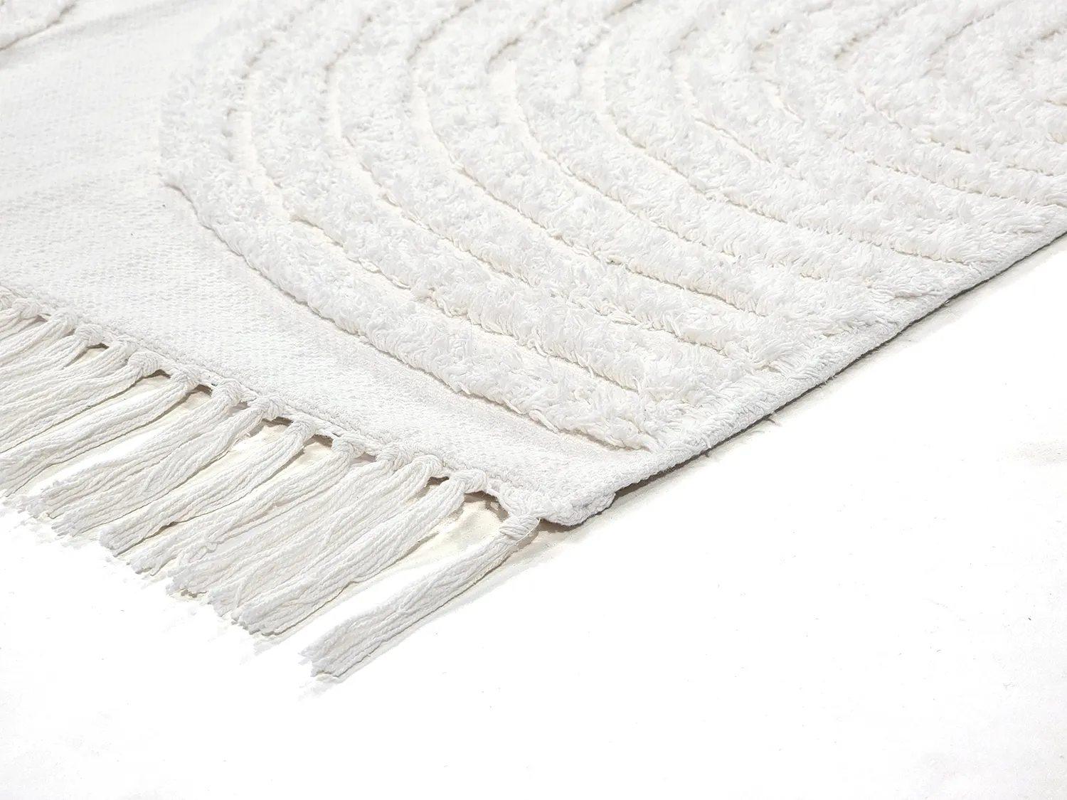 Ryijymatot - Jovie Natural Cotton Shaggy (offwhite)