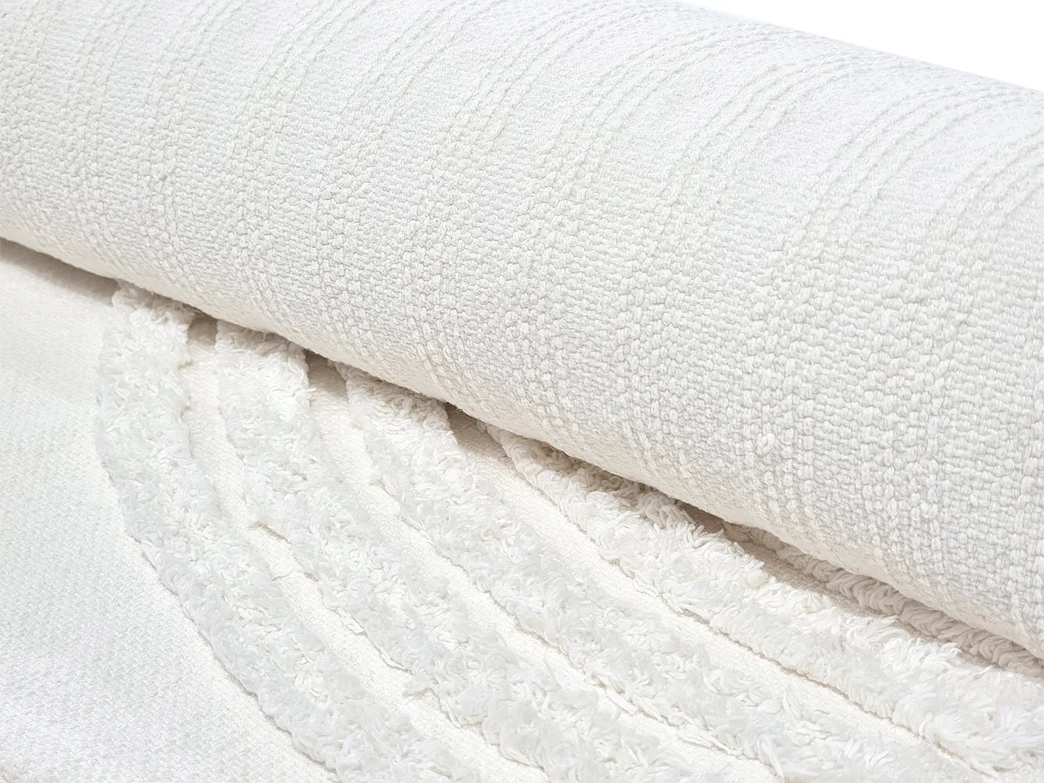 Ryijymatot - Jovie Natural Cotton Shaggy (offwhite)