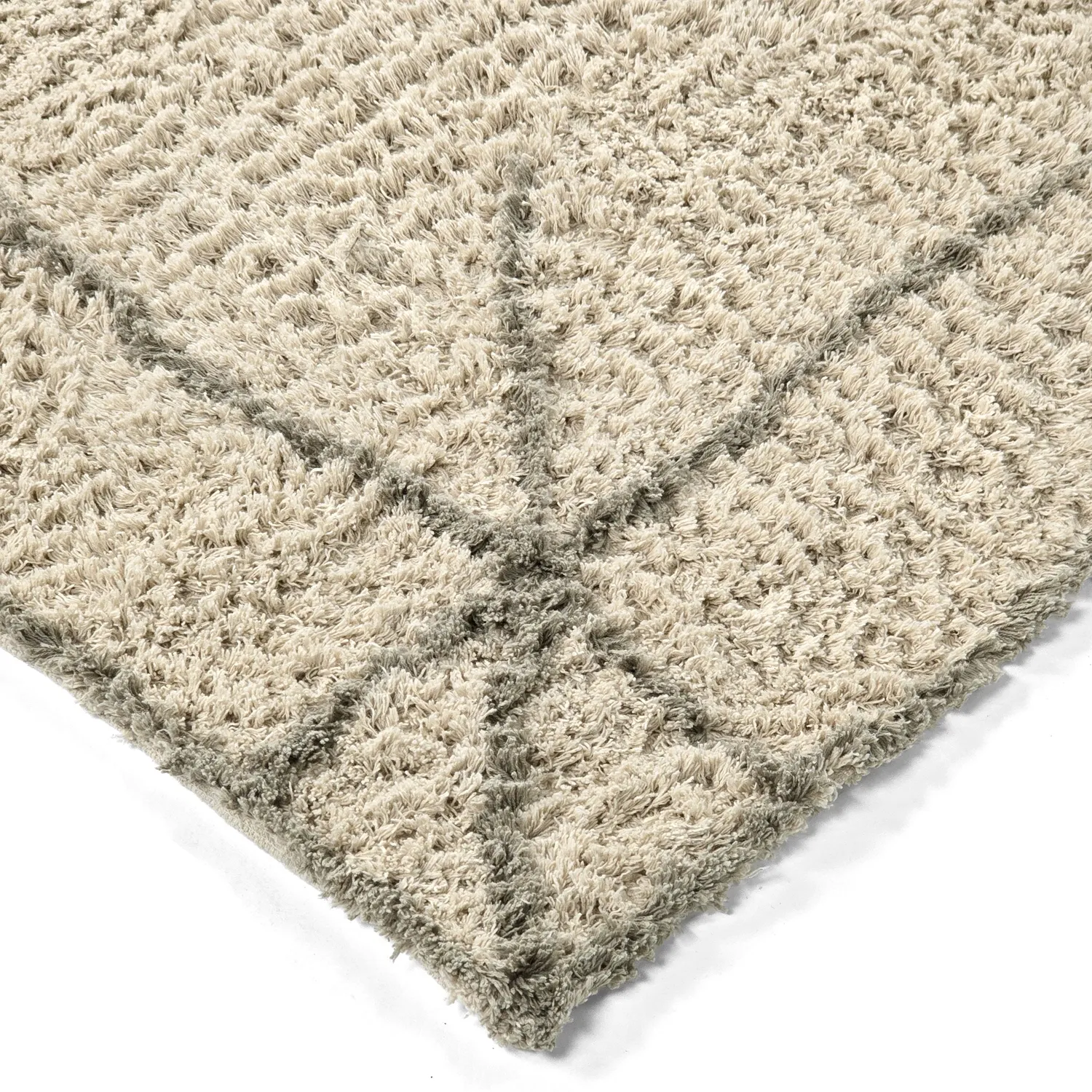 Ryijymatot - Kairi Natural Cotton Shaggy (beige/tape)