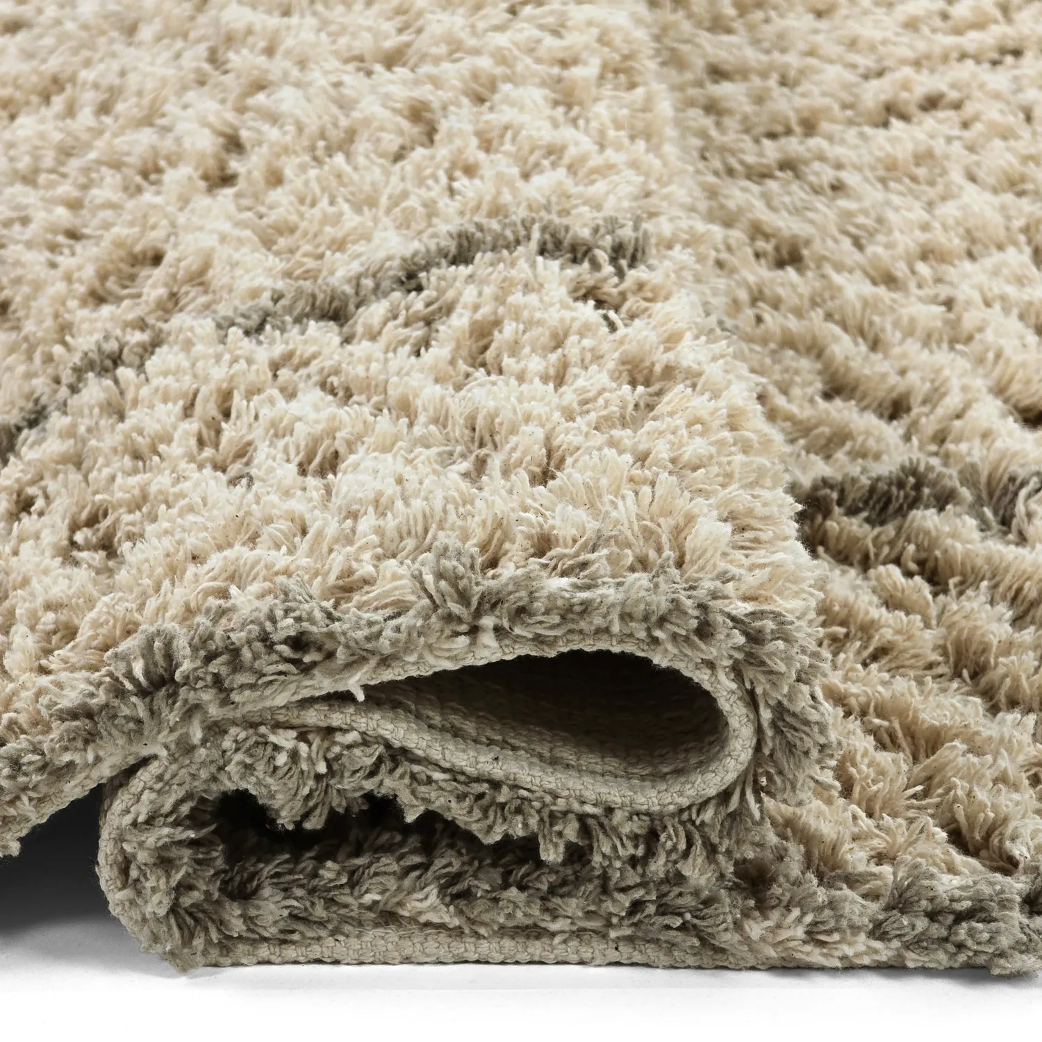 Ryijymatot - Kairi Natural Cotton Shaggy (beige/tape)