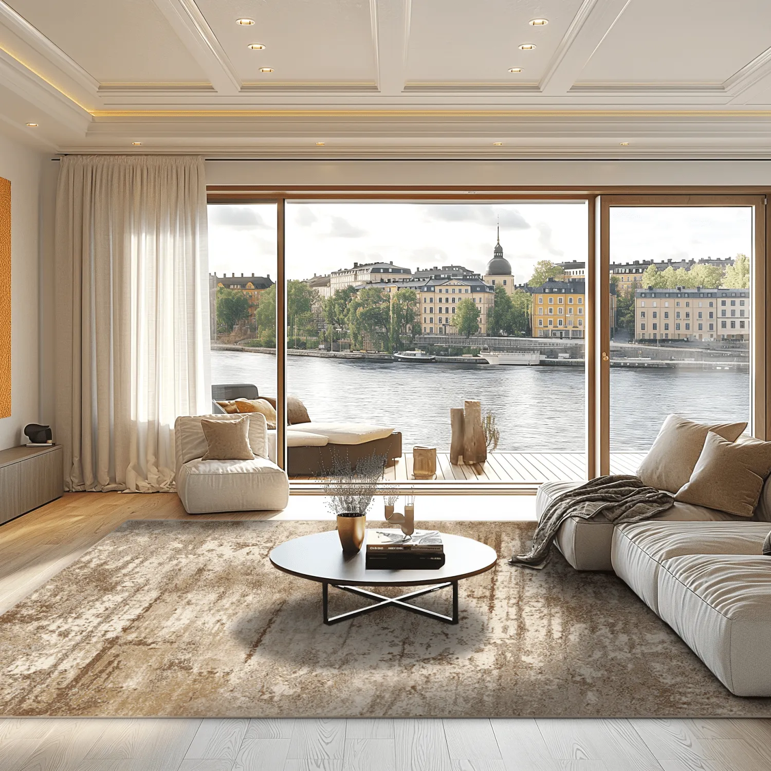 Wilton-matto - Kebira (beige)