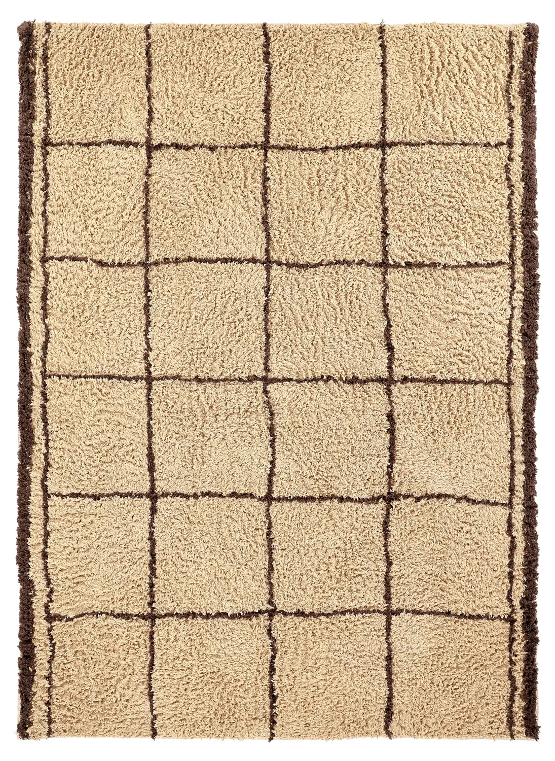 Ryijymatot - Lana Natural Cotton Shaggy (beige/ruskea)