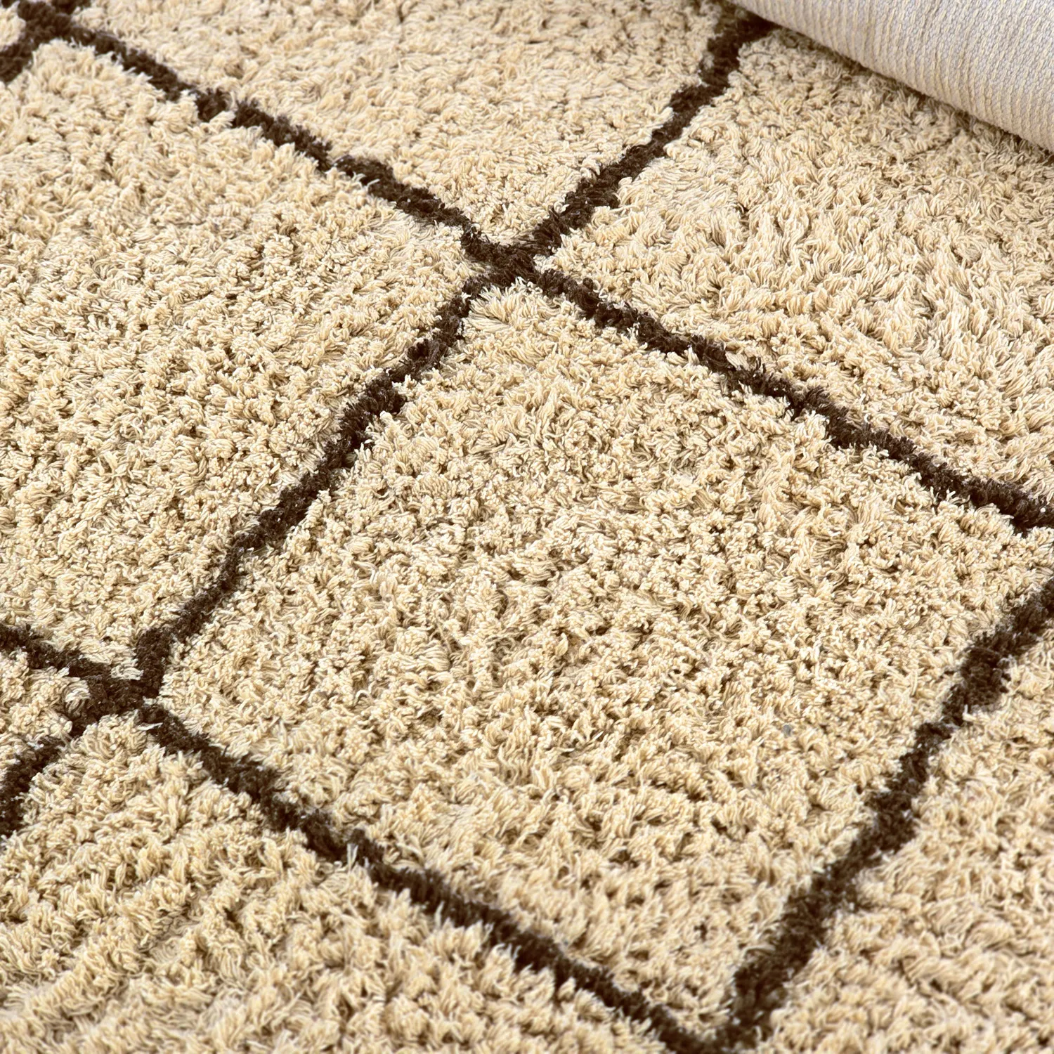 Ryijymatot - Lana Natural Cotton Shaggy (beige/ruskea)