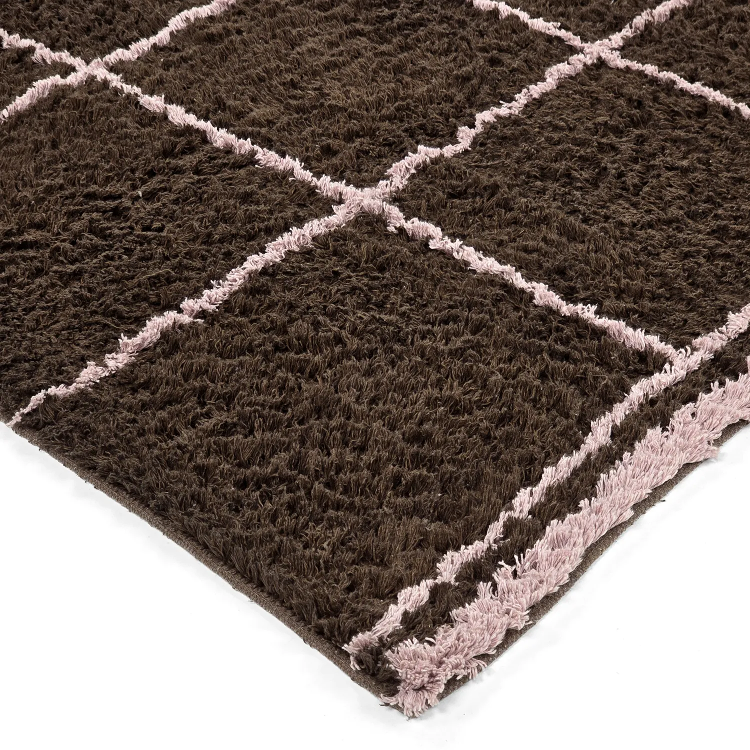 Ryijymatot - Lana Natural Cotton Shaggy (ruskea)